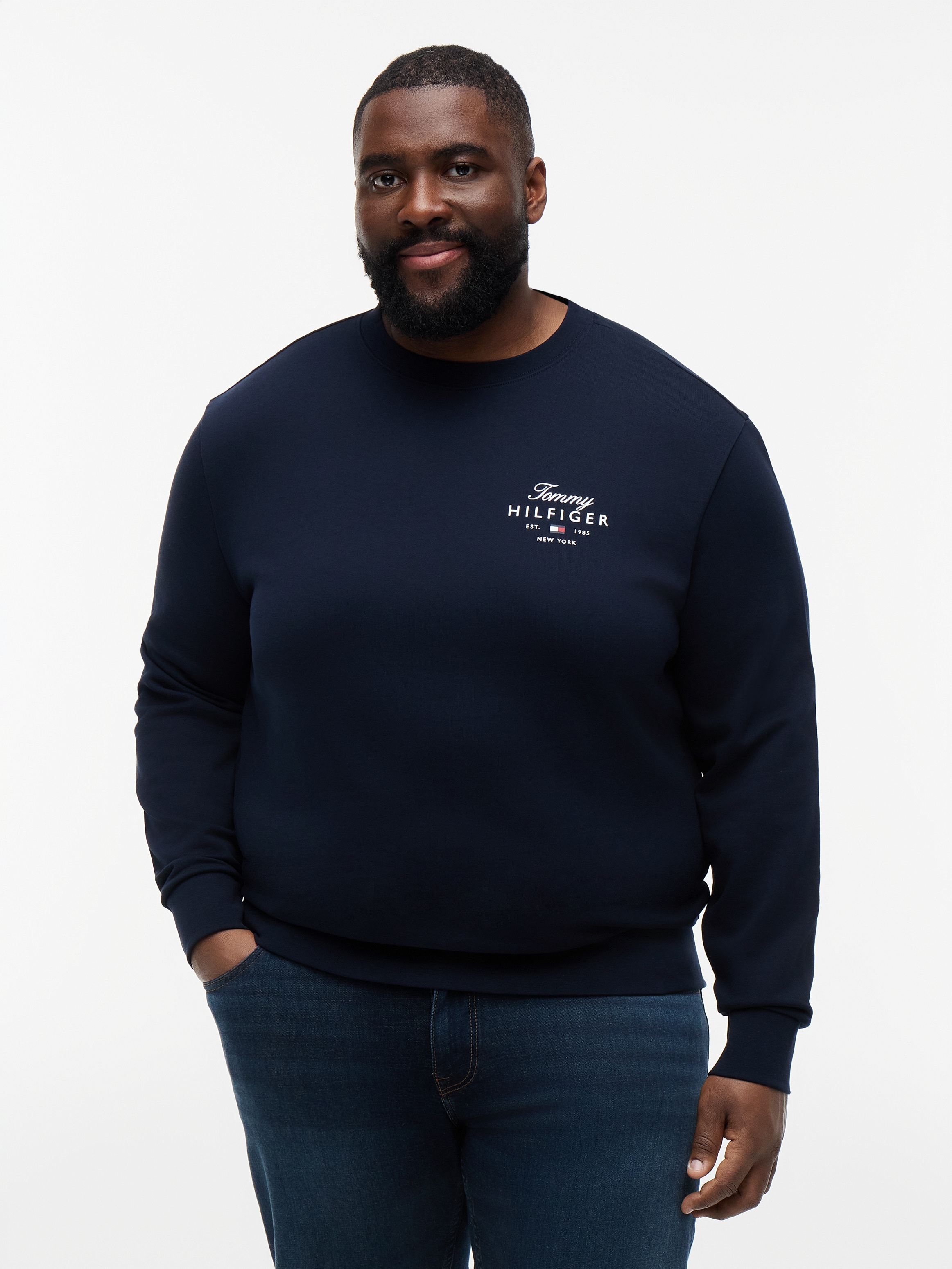 Tommy Hilfiger Big & Tall Sweatshirt »BT-SCRIPT STACK«, Grosse Grössen

