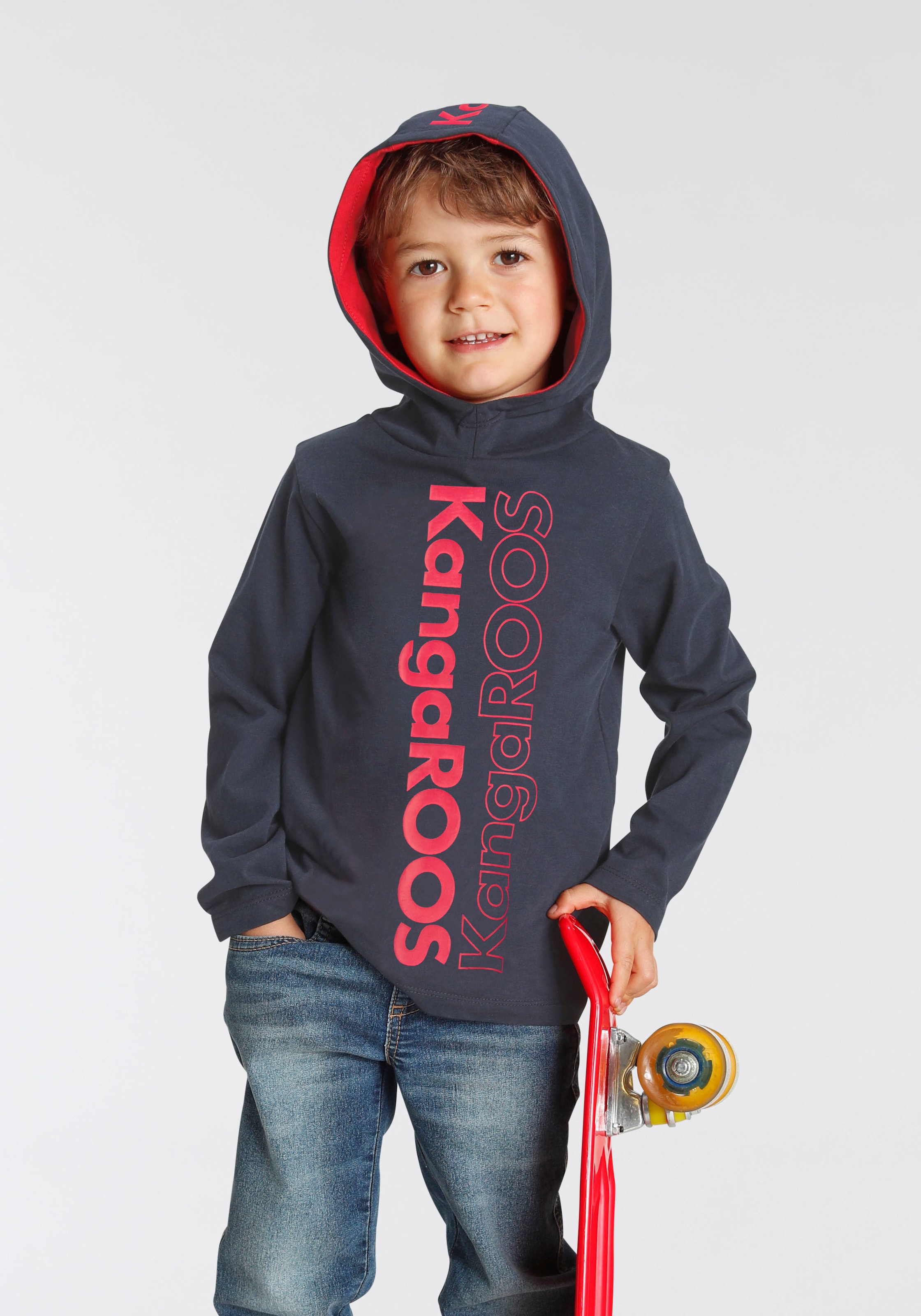 Kapuzenshirt »Kleine Jungen«, cooler Logo-Print