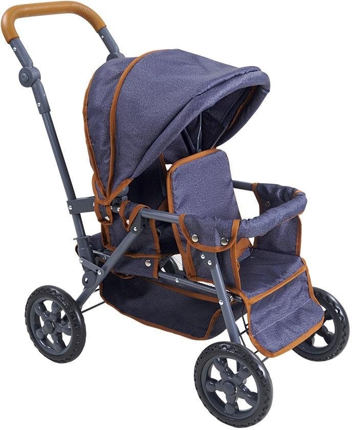 Image of Knorrtoys® Zwillingspuppenwagen »Big Twin - Dark Blue« bei Ackermann Versand Schweiz