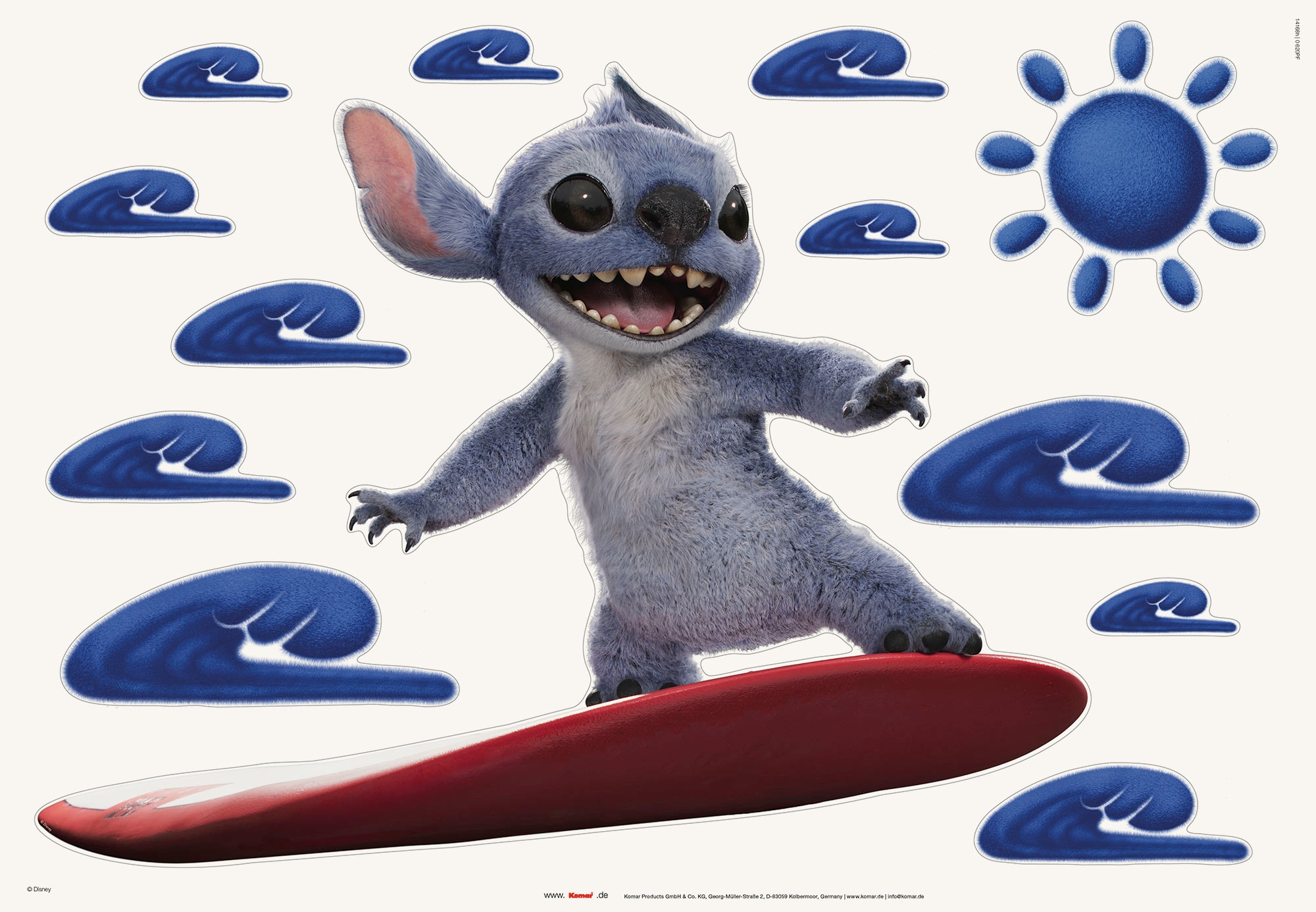 Komar Wandtattoo »Disney Stitch Live Action« 70 x 50 cm (Breite x Höhe)