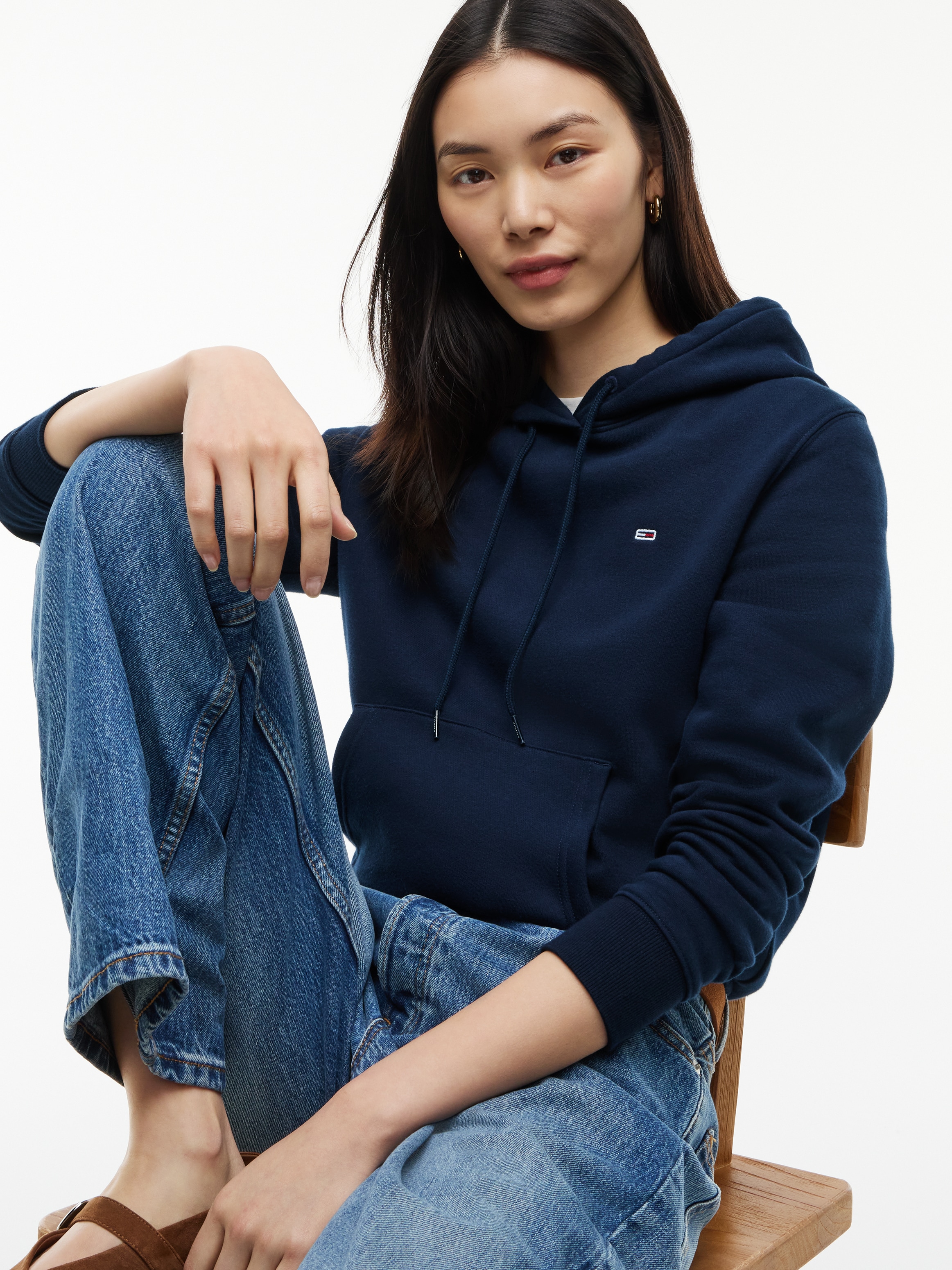 Tommy Jeans Sweat à capuche »TJW REG S FLAG HOODIE«, avec drapeau logo, coupe régulière
