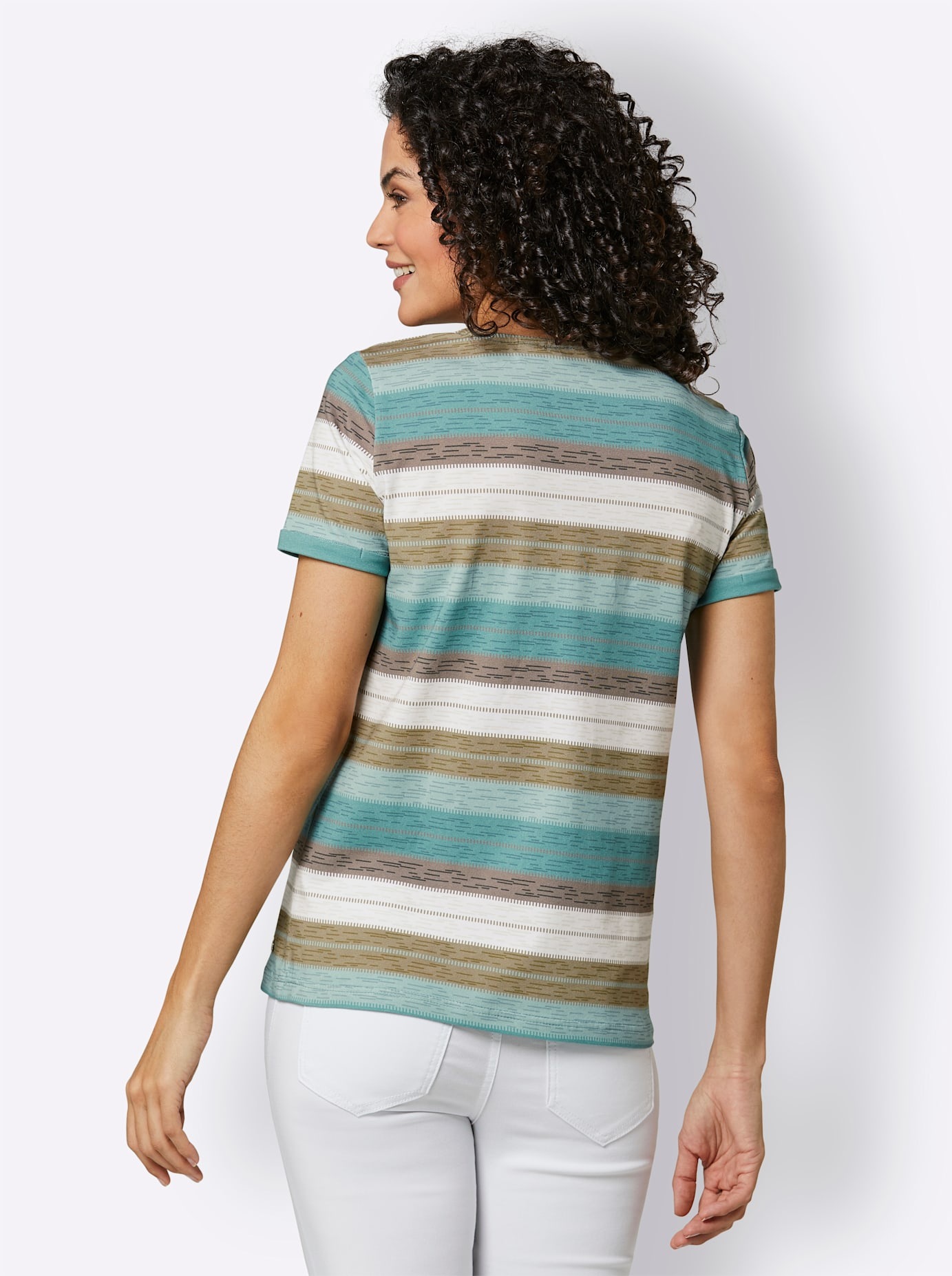 CREATION L PREMIUM T-Shirt »Pima-Baumwoll-Shirt«, (1 tlg.)