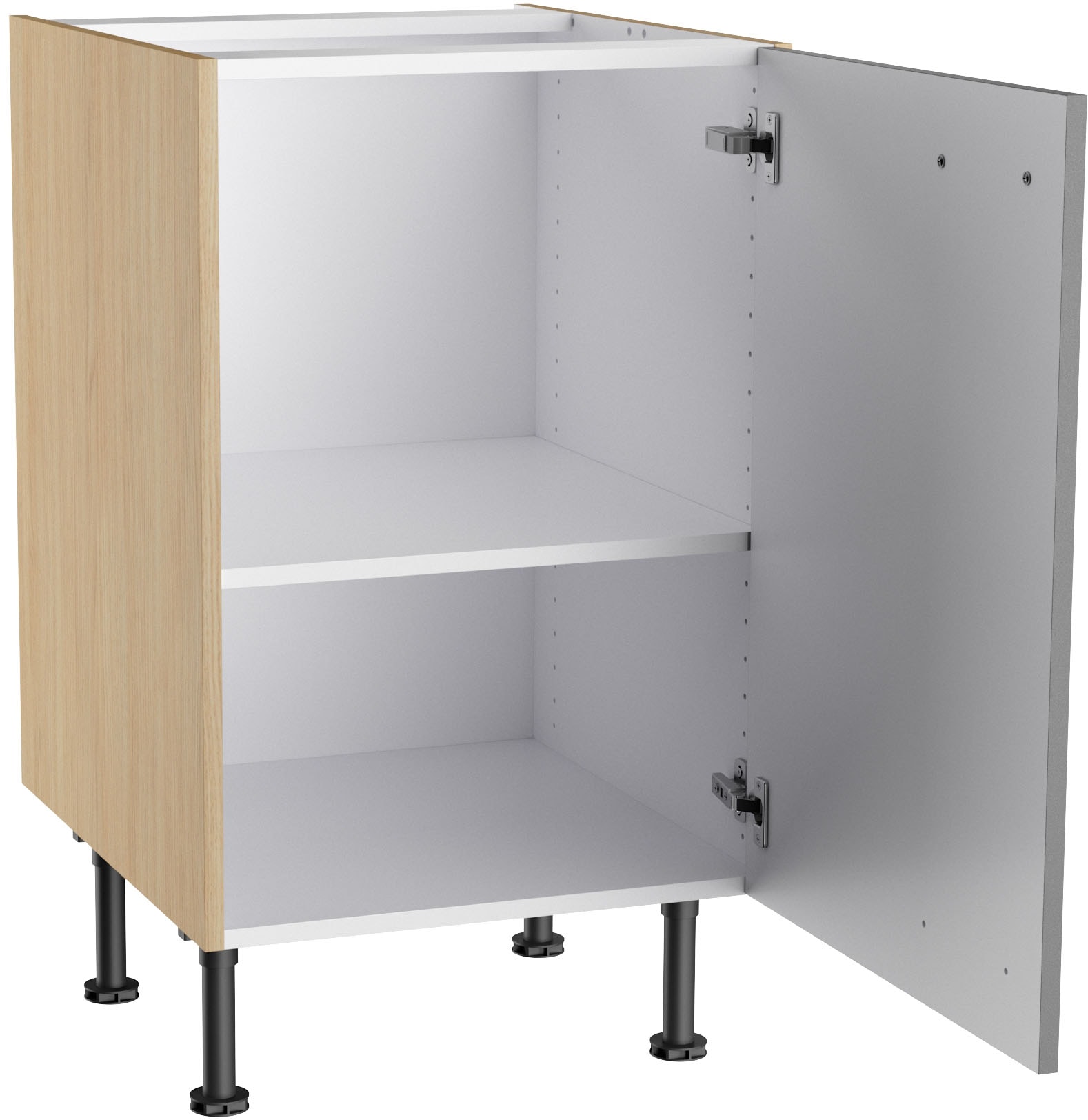 KOCHSTATION Armoire basse »KS-Lucy« Breite 50 cm, mit 1 Tür, 1 Einlegeboden, Soft-Close, verstellbare Füsse