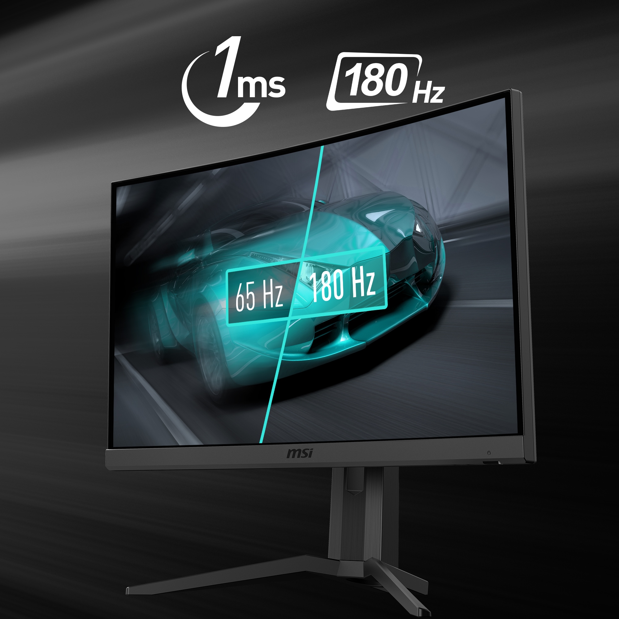 MSI Curved-Gaming-LED-Monitor »G24C6P E2«, 59,9 cm/24 Zoll, 1920 x 1080 px, Full HD, 1 ms Reaktionszeit, 180 Hz, höhenverstellbar, 3 Jahre Herstellergarantie