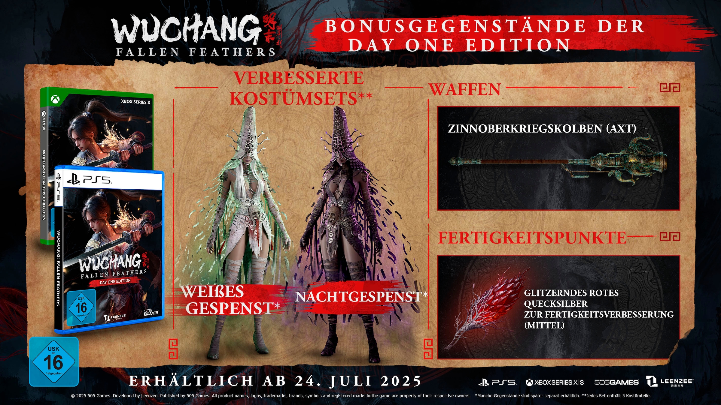 505 GAMES Logiciel de jeu »PS5 WUCHANG: Fallen Feathers Day One Edition« PlayStation 5