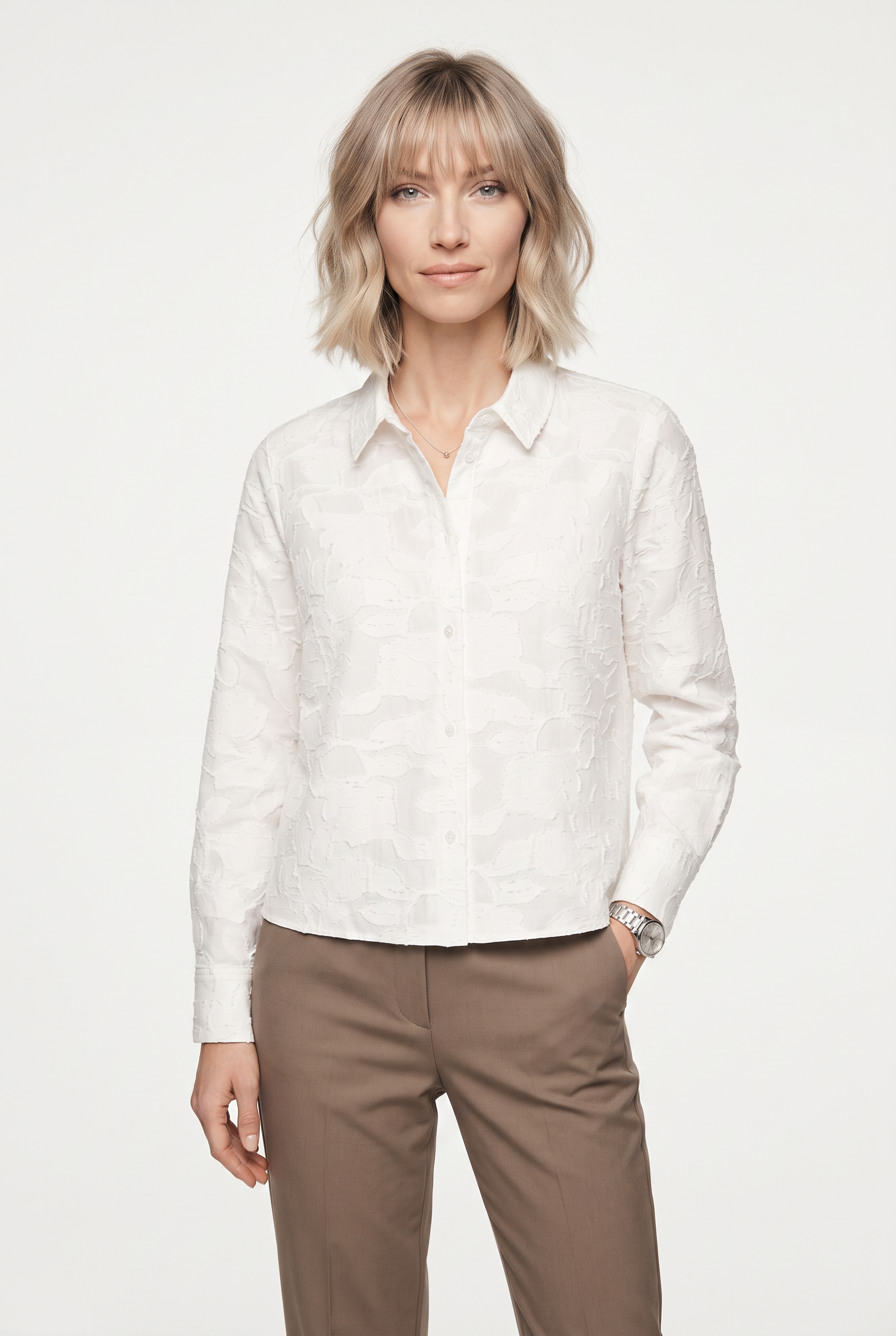 Image of JOOP Hemdbluse "Bessia" mit Strukturmuster