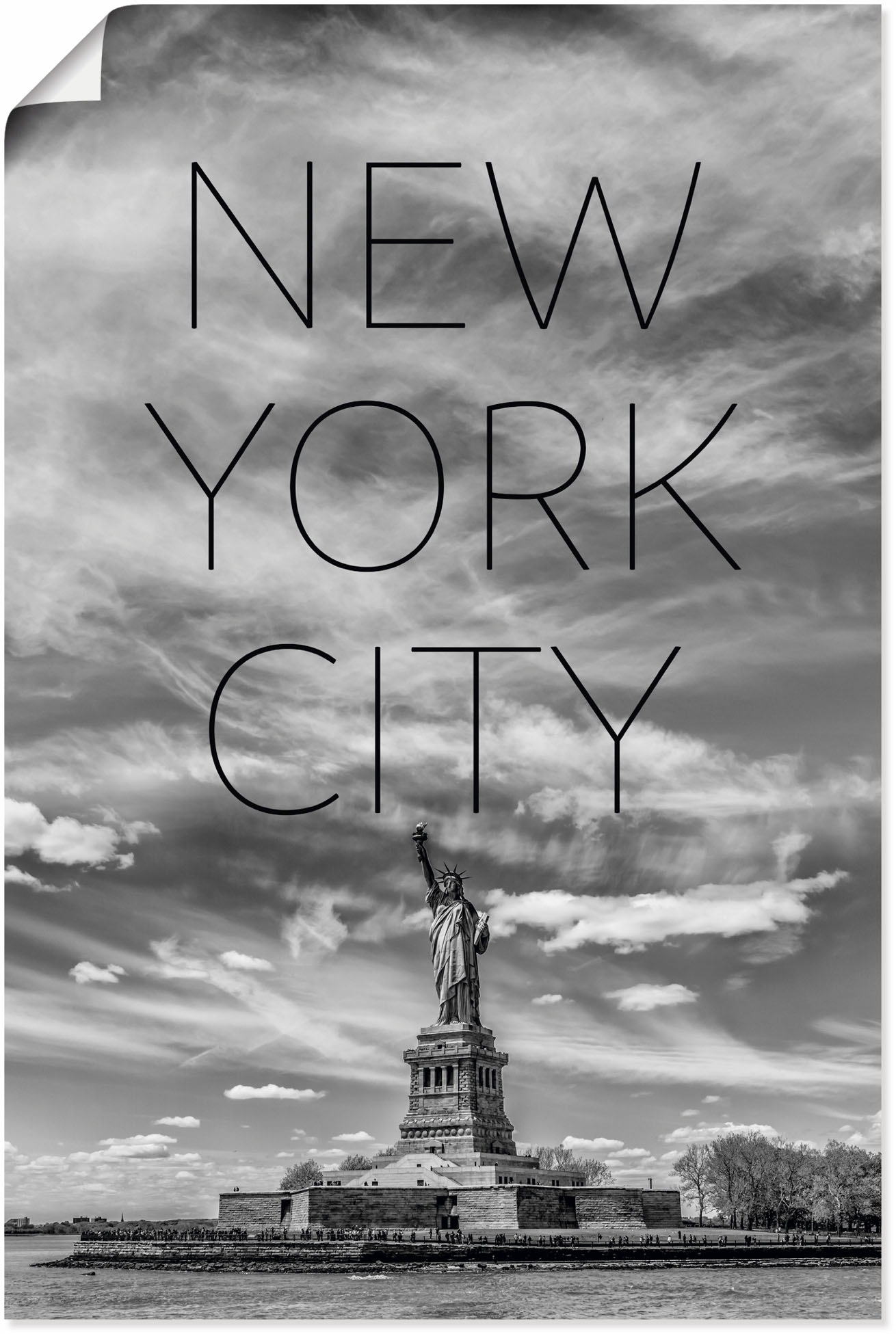 Image of Artland Wandbild »NYC Freiheitsstatue«, New York, (1 St.), in vielen Grössen & Produktarten - Alubild / Outdoorbild für den Aussenbereich, Leinwandbild, Poster, Wandaufkleber / Wandtattoo auch für Badezimmer geeignet bei Ackermann Versand Schweiz