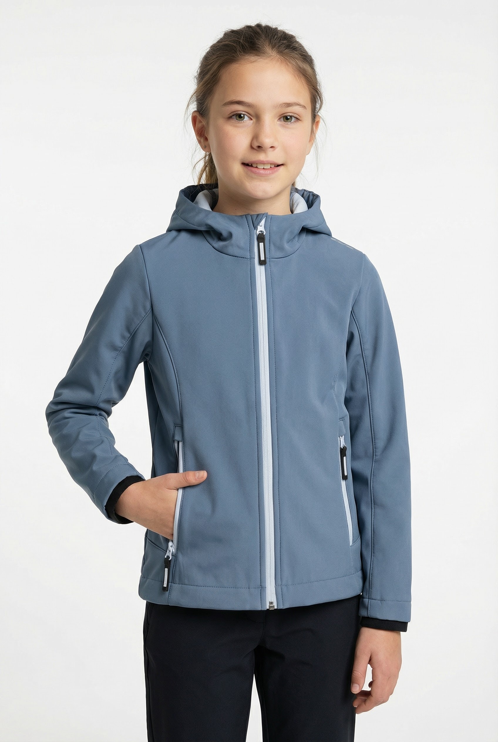 Image of CMP Softshelljacke "KID G JACKET FIX HOOD für Kinder43405465" mit Kapuze Atmungsaktiv & Wasserabweisend & Windabweisend,Übergangsjacke