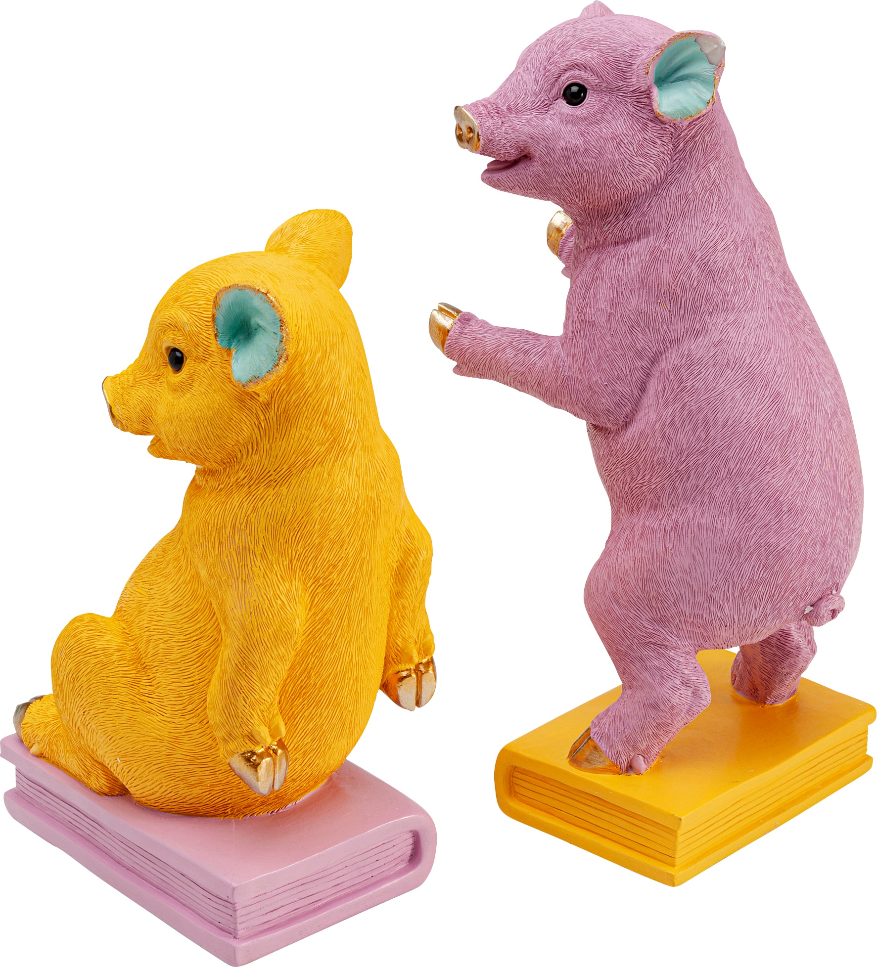 Kare Design Serre-livres »Pig Party« aus Polyresin