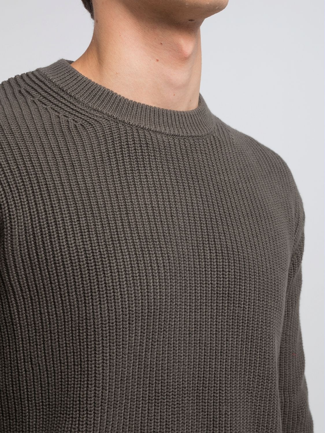 Replay Pull en tricot mit Rundhals