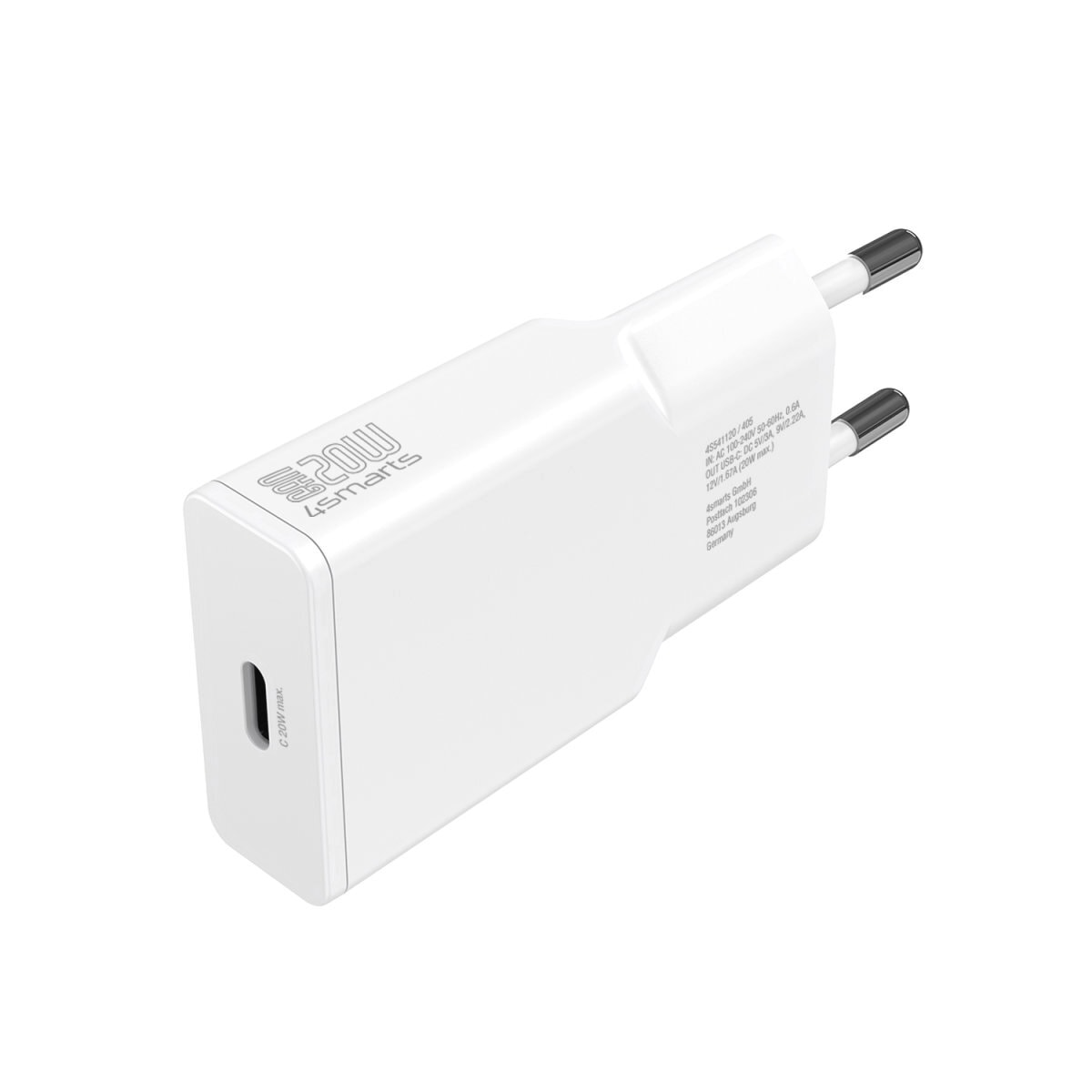 4smarts Schnelllade-Gerät »PDPlug Slim 20W GaN 1x USB-C«