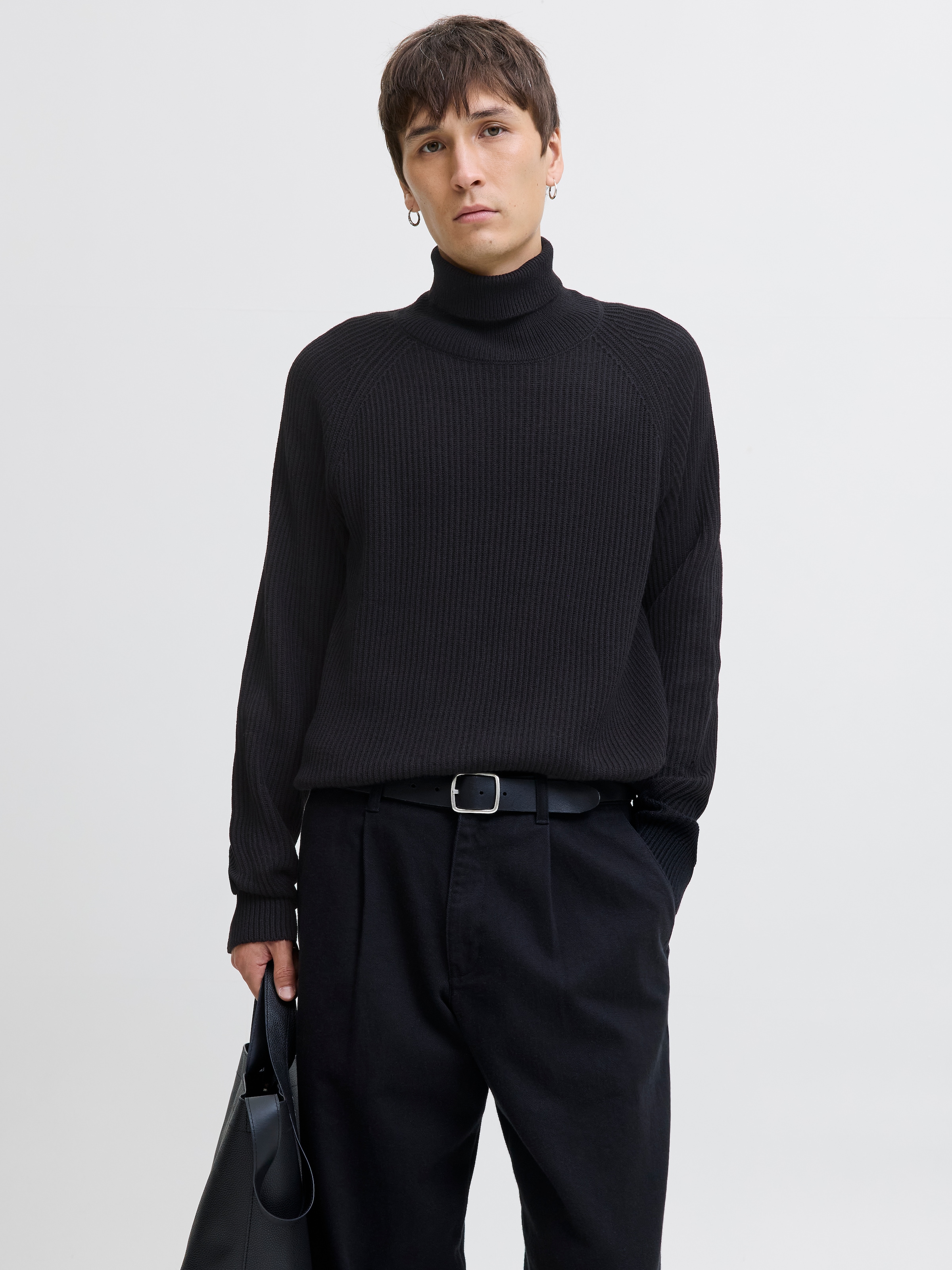 Image of Jack & Jones Rollkragenpullover "JJPANNEL KNIT ROLL NECK AW25"