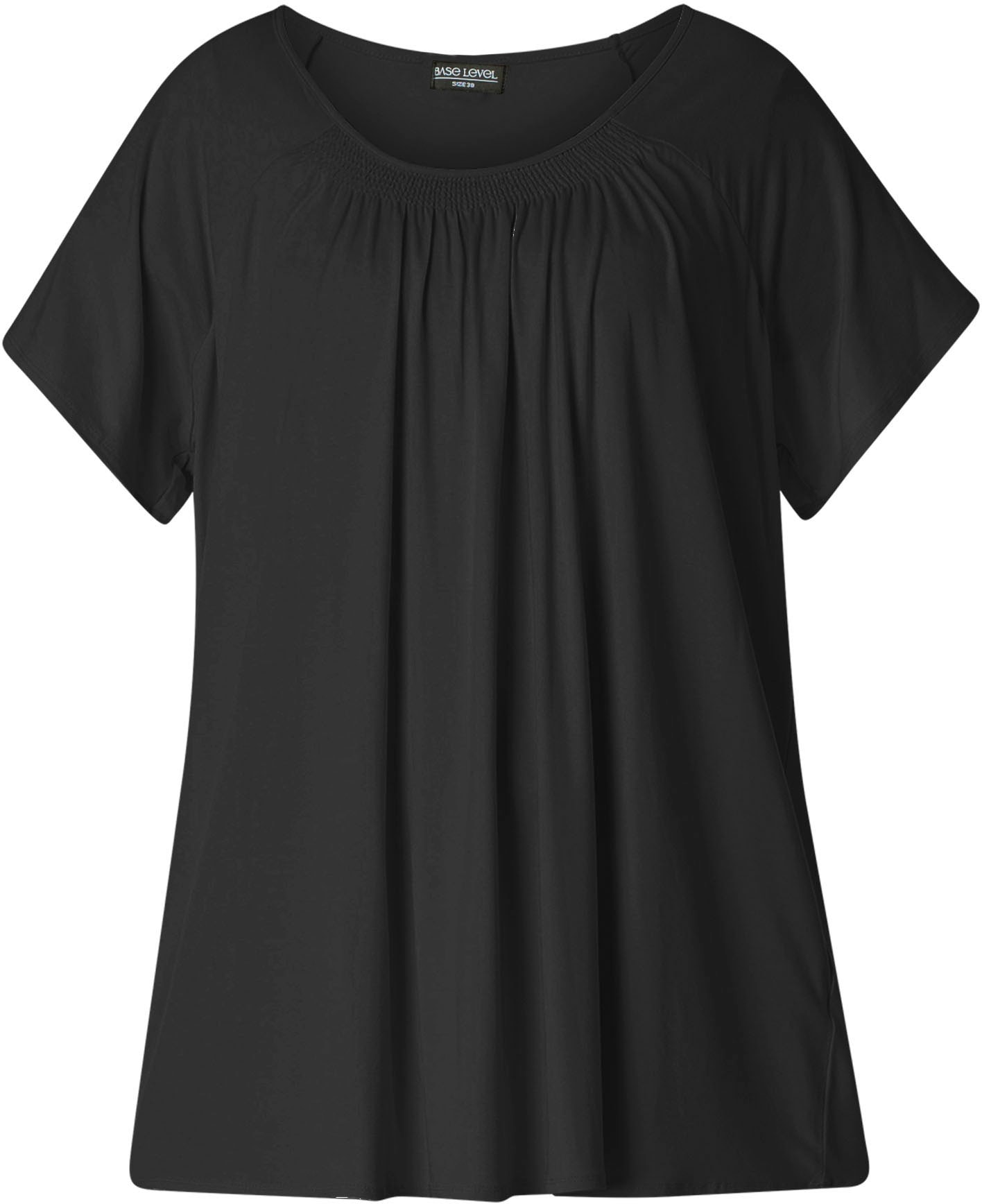 Base Level Curvy T-Shirt »Yokia«, In formstabiler Baumwoll-Mischqualität