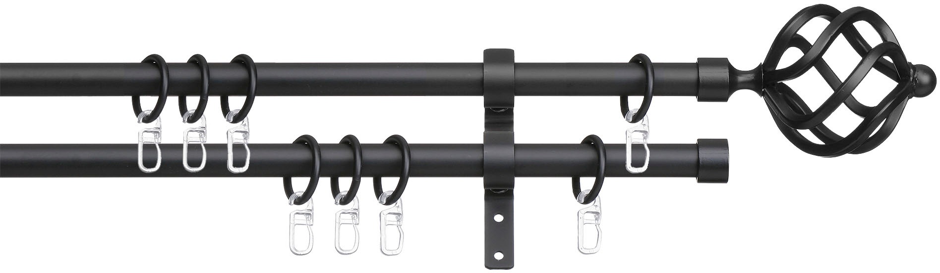 Image of indeko Gardinenstange »Arezzo«, 2 läufig-läufig, Fixmass bei Ackermann Versand Schweiz