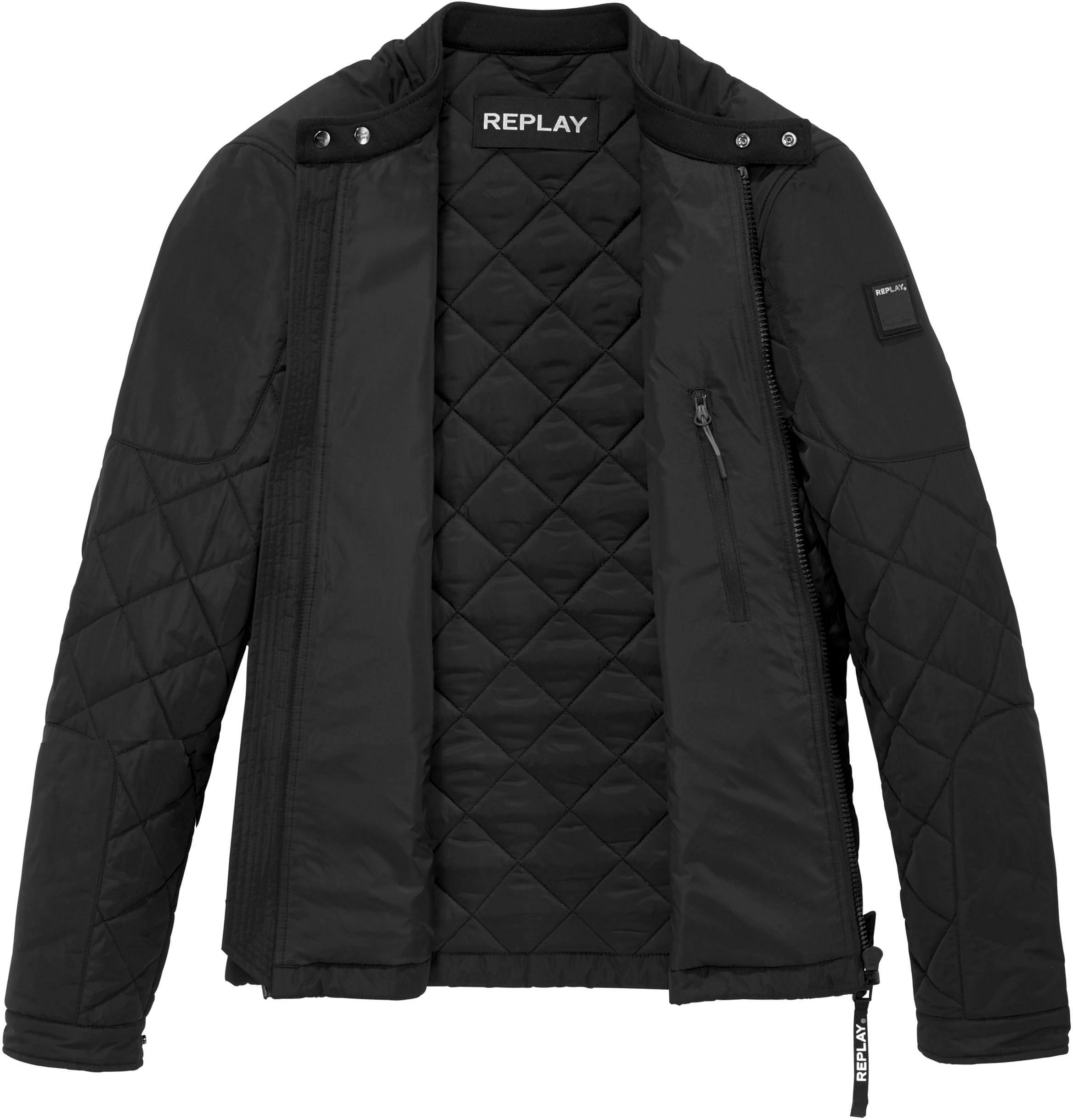 Replay Steppjacke, mit Rautenmuster