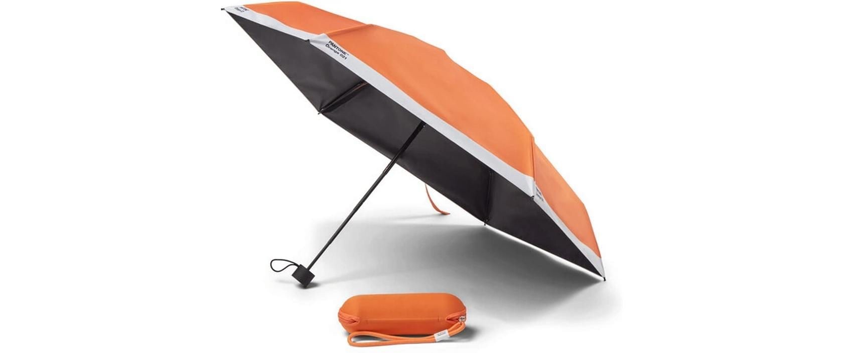 Pantone by Copenhagen Design Taschenregenschirm »Pantone Orange«