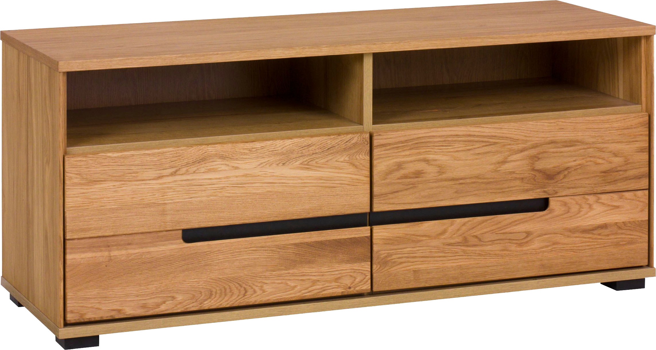 Image of Home affaire Lowboard Schuldaen mit Soft-Close-System, Schwarze Metallelemente