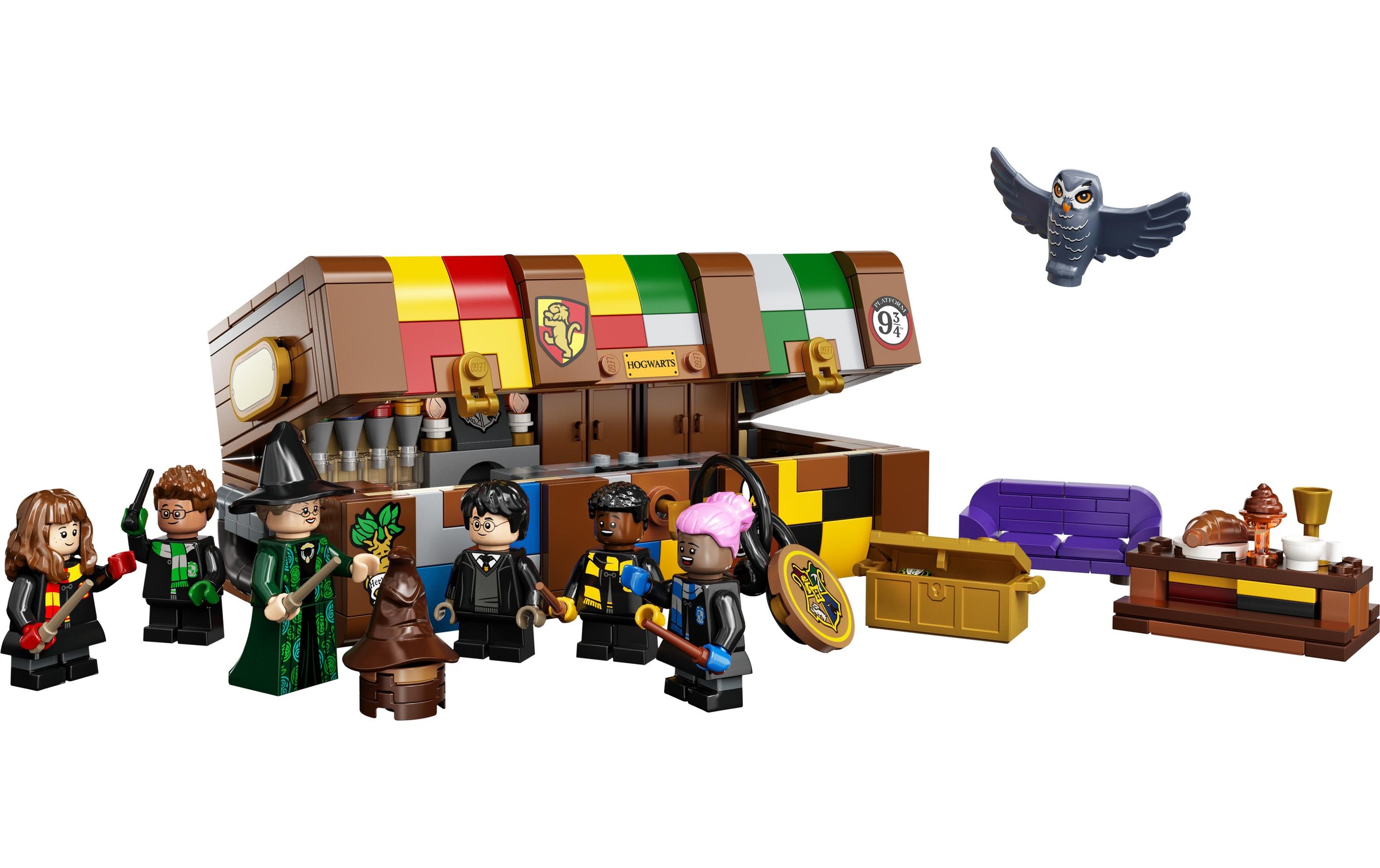 LEGO® Spielbausteine »Potter Hogwarts Zauberkasten«, (603 St.)