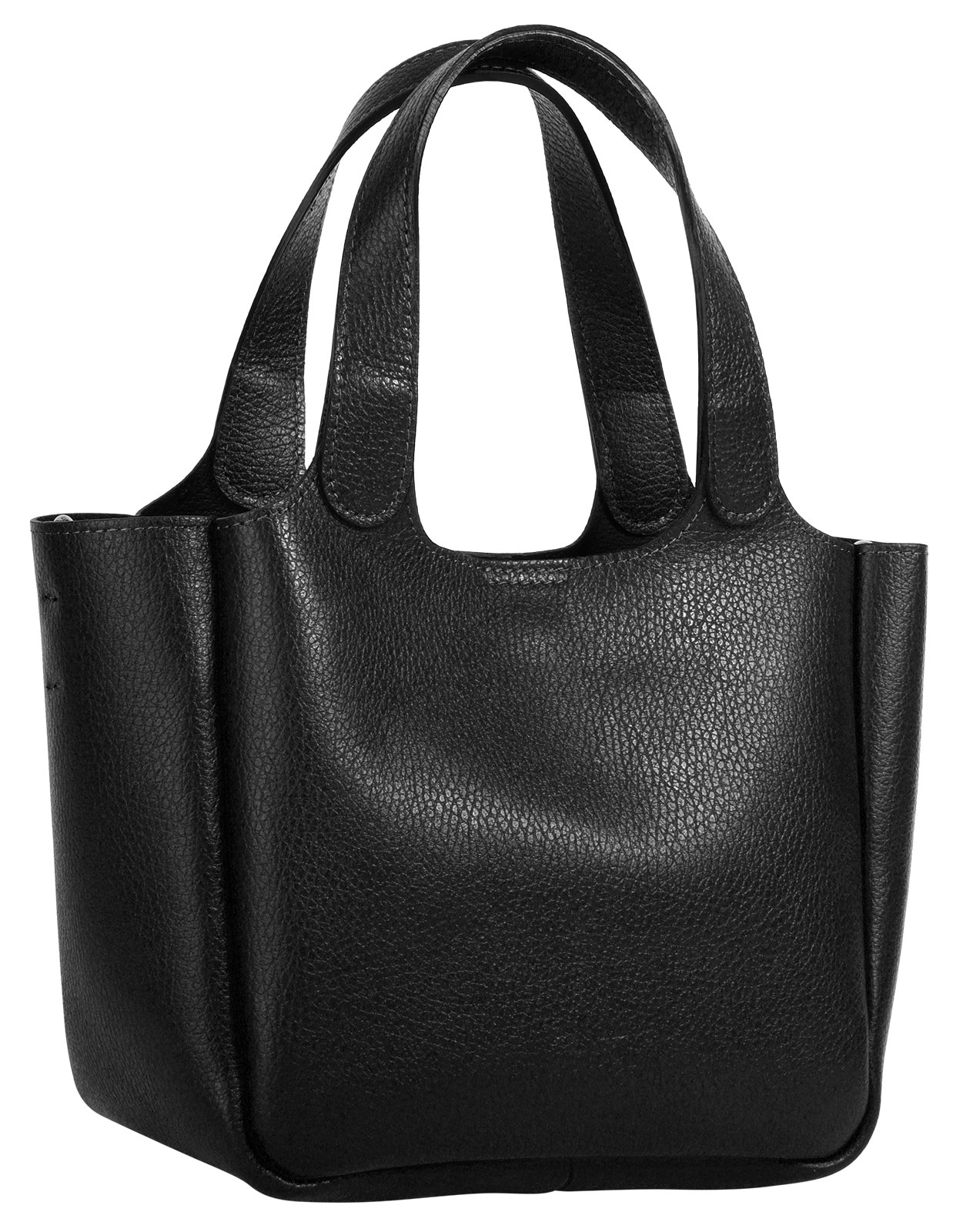 Cluty Henkeltasche echt Leder, Made in Italy