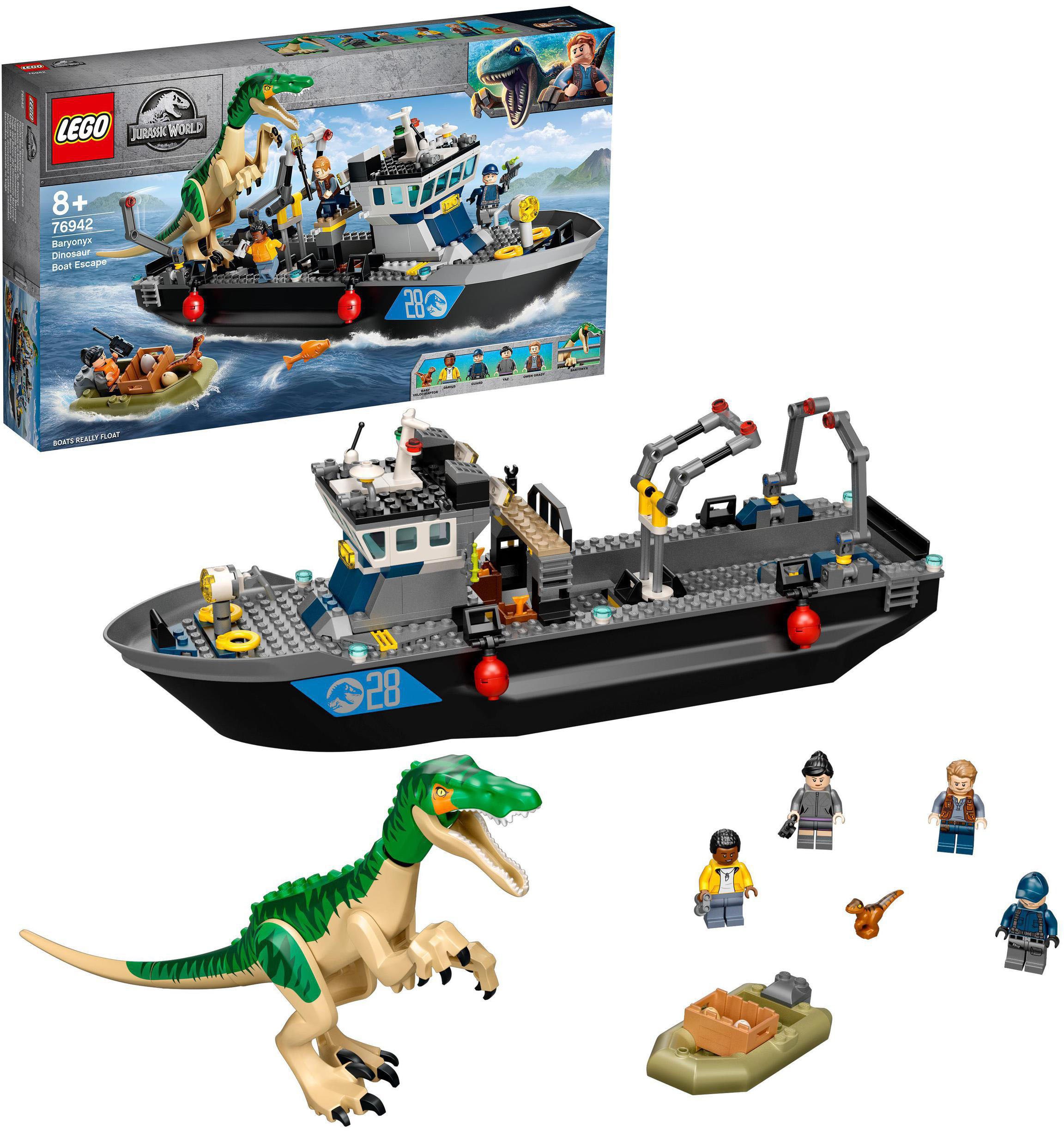 Image of LEGO® Konstruktionsspielsteine »Flucht des Baryonyx (76942), LEGO® Jurassic World™«, (308 St.), Made in Europe bei Ackermann Versand Schweiz