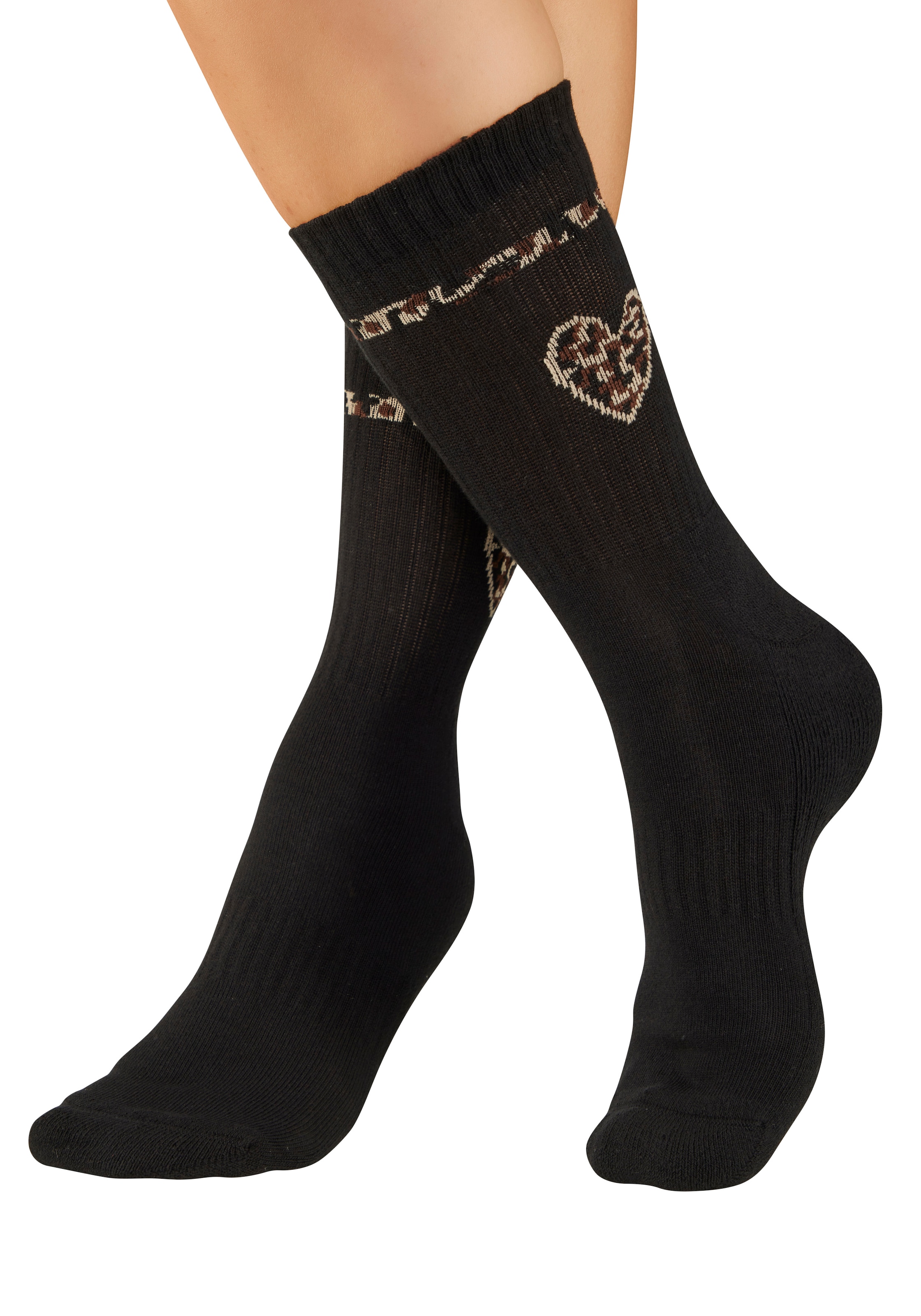 Buffalo Tennissocken »Damen Fussfrottee Sportsocken; modisch« Packung, 5 Paar tlg. in unterschiedlichen Animal Muster Designs