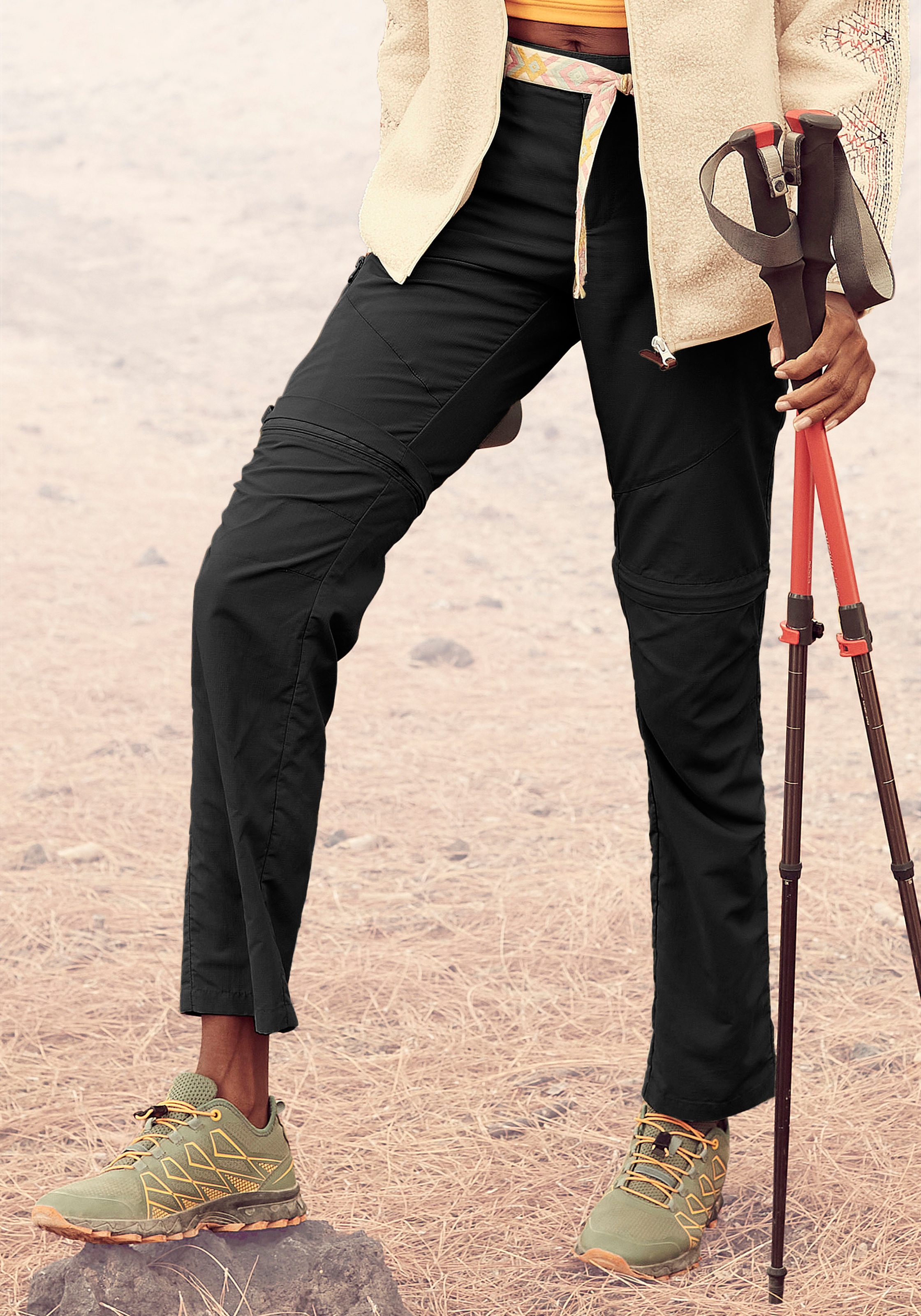 LASCANA ACTIVE Trekkinghose, 2-in 1-Hose mit abnehmbaren Hosenbeinen