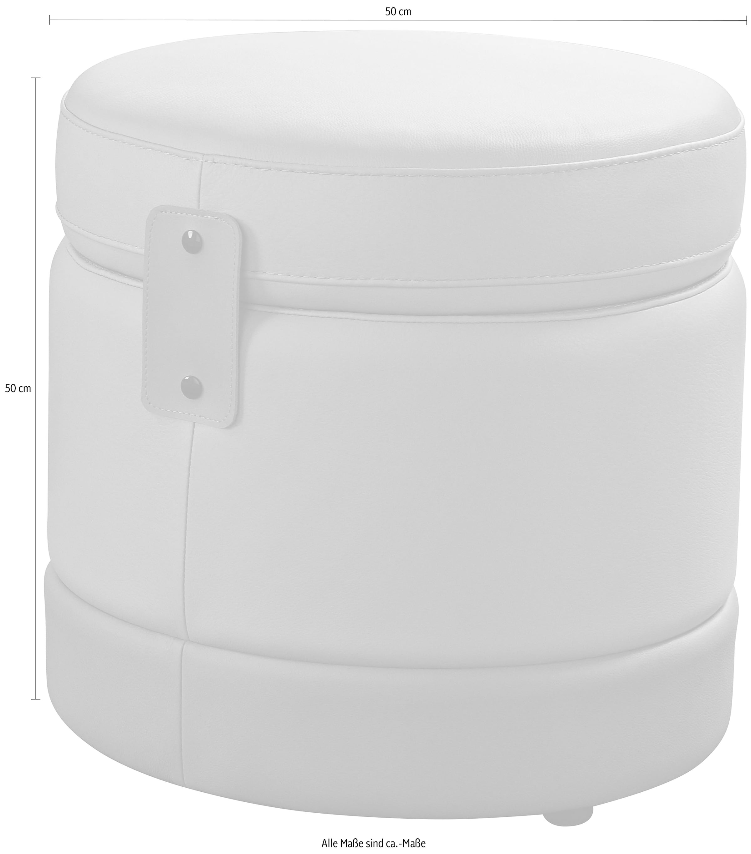 Egoitaliano Hocker »Tonder, Designhocker als Blickfang mit tollen Details« 1 Stk. tlg. inkl. Stauraum