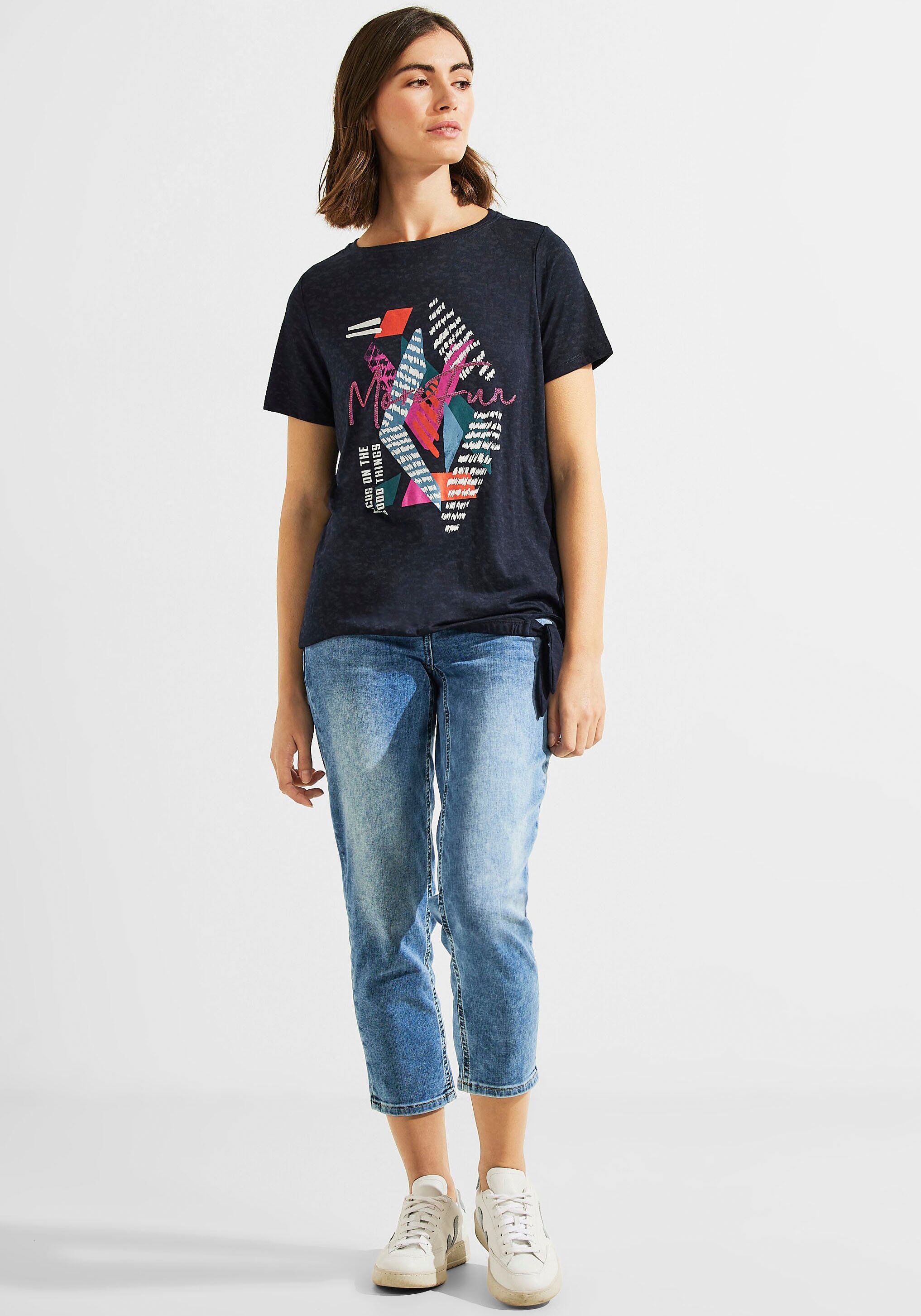 Cecil T-Shirt, sur im Burn-Out-Design Trouver