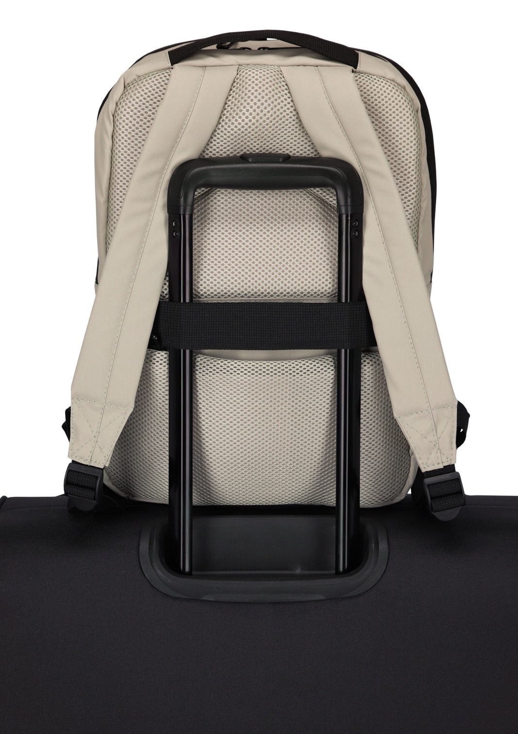 travelite Sac de jour »BASICS Plane Rucksack mit Laptopfach« avec compartiment rembourré pour ordinateur portable et compartiment sécurisé