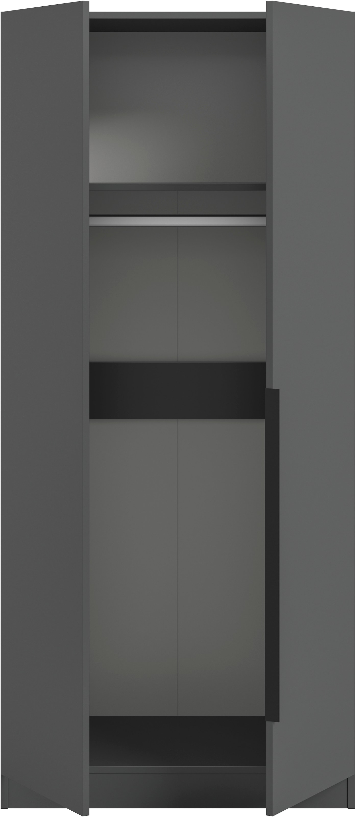 Home affaire Kleiderschrank »Skarde Schlafzimmerschrank, Garderobe, Schrank, Bestseller« Otto Bestseller Garderobe Schlafzimmerschrank, 1 tlg. Breite: 80 cm, anthrazit, Kleiderstange