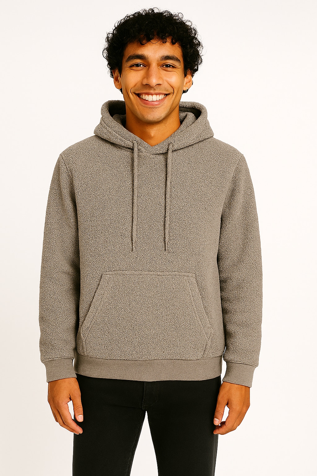 Image of ONLY & SONS Sweatshirt "ONSEMILIO REG TEDDY HOODIE SWEAT VD"