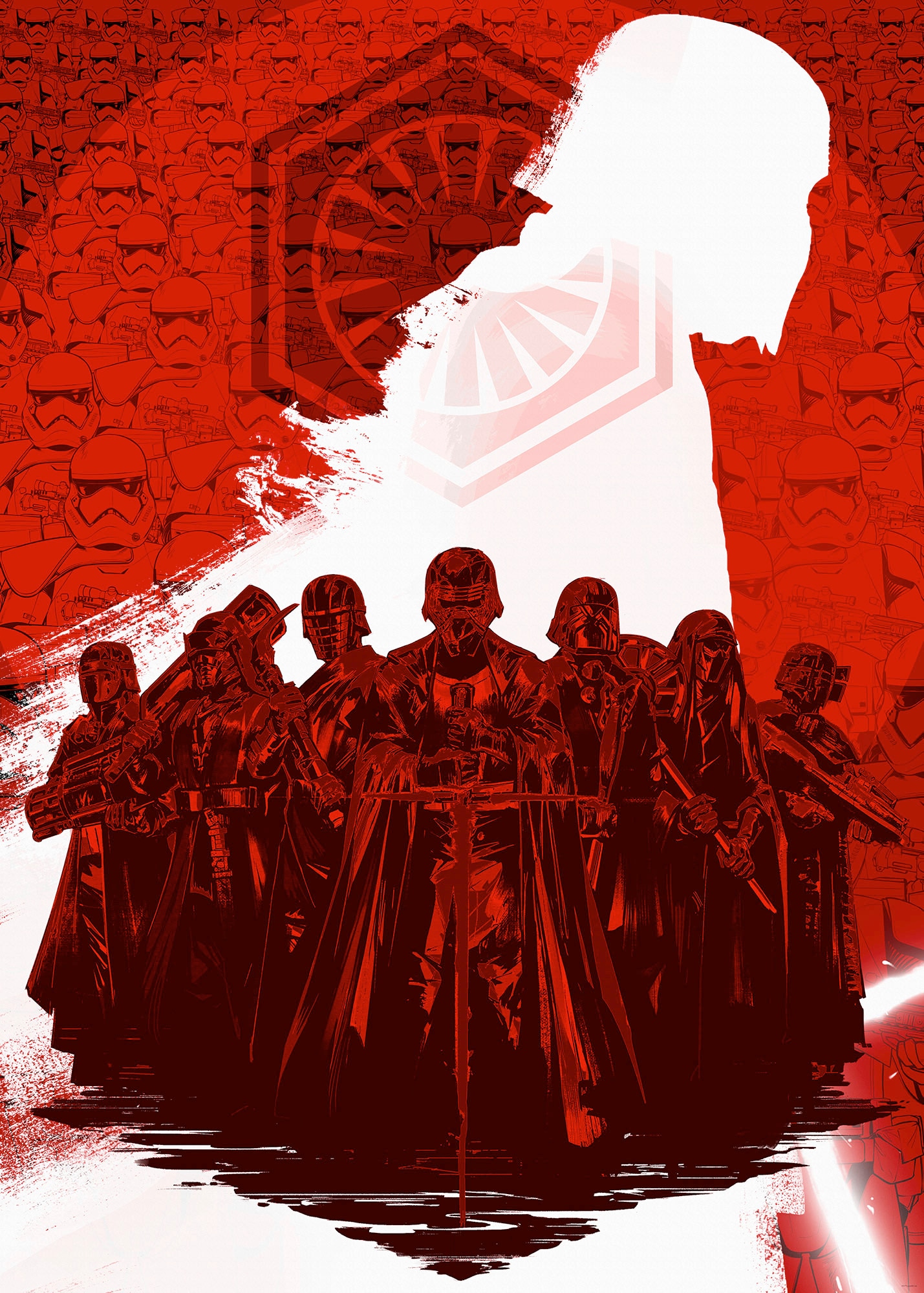 Image of Komar Vliestapete "Digitaldruck Vlies - Star Wars Supreme Leader - Grösse 200 x 280 cm" bedruckt glatt Kinderzimmer