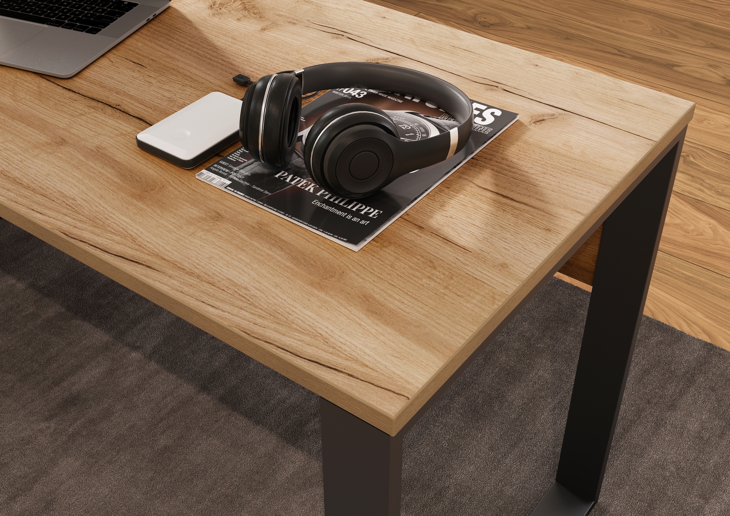 GERMANIA Schreibtisch »Adrano« 1 Stk. tlg. mit vorderer Blende, Breite 150 cm, Made in Germany