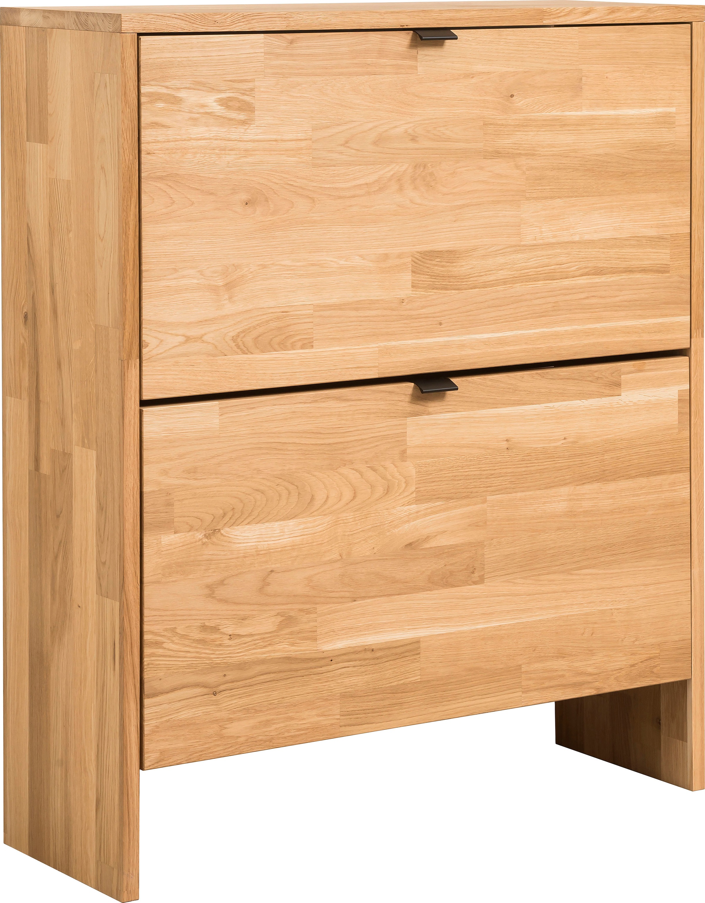 Image of andas Schuhkommode »Teramo«, aus schönen massiven Eichenholz, Metallgriffe, Breite 82 cm bei Ackermann Versand Schweiz