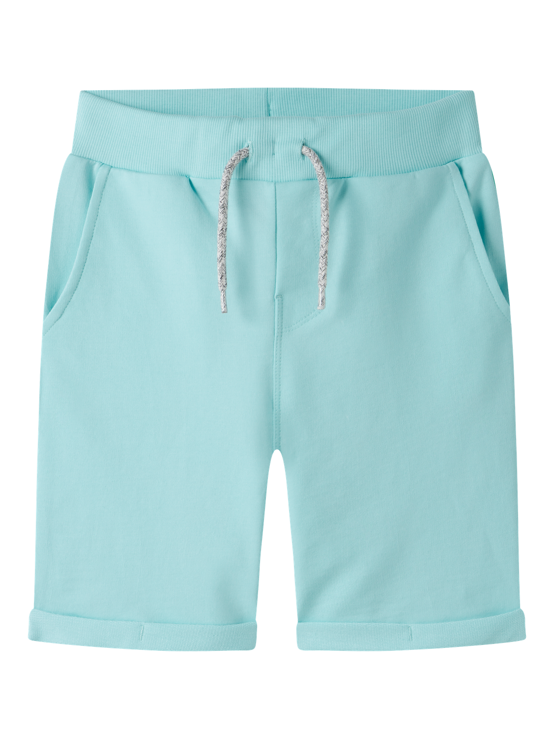 Image of Name It Sweatshorts "NKMVERMO LONG SWE SHORTS UNB F NOOS" Baumwolle, Umschlagsaum