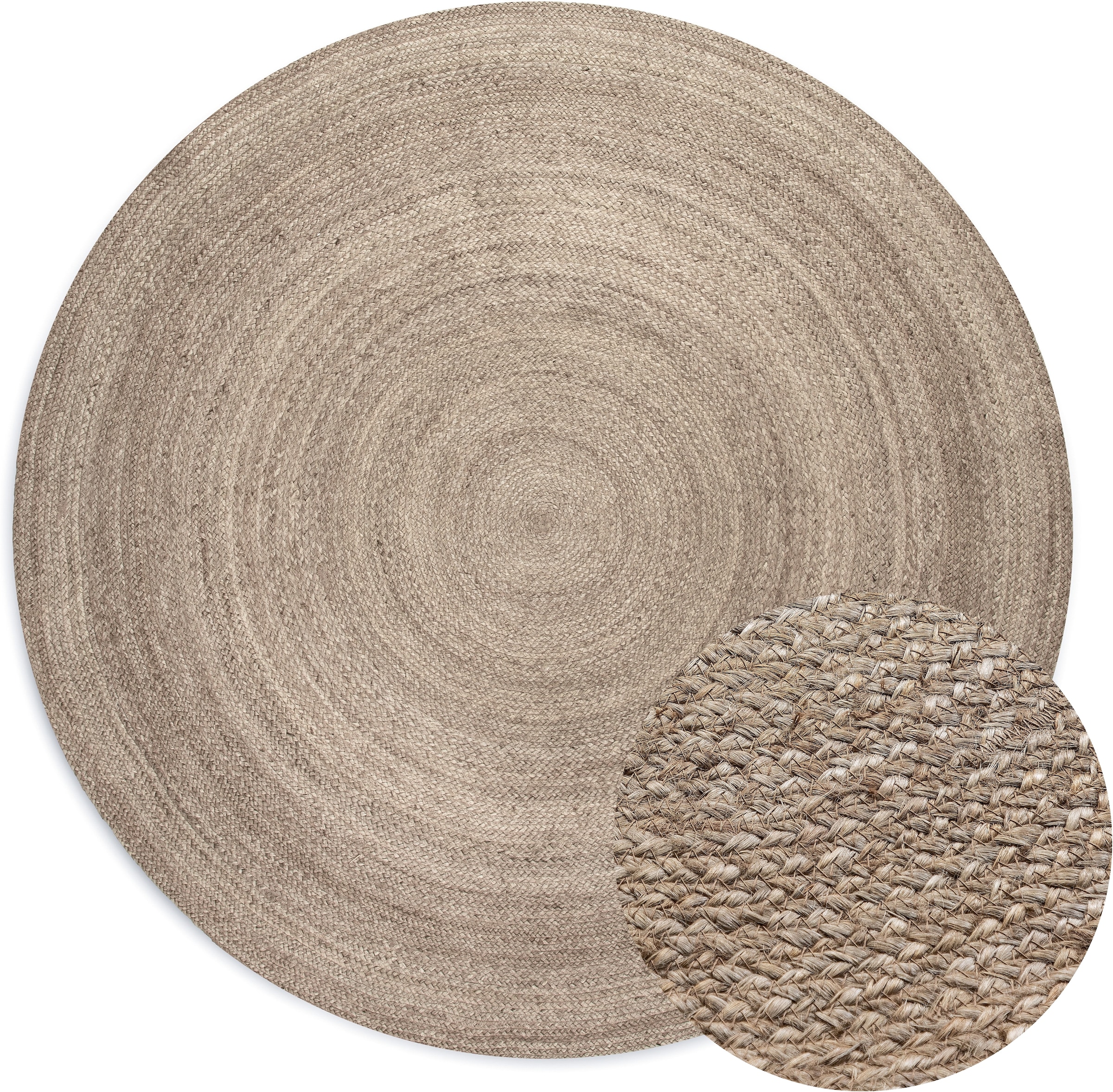 HANSE Home Tapis »Rangpur Juteteppich, in rund und oval« ovale 10 mm Höhe handgewebt, 100% Jute , Natur, Wohnzimmer, Flur, Boho, Skandi