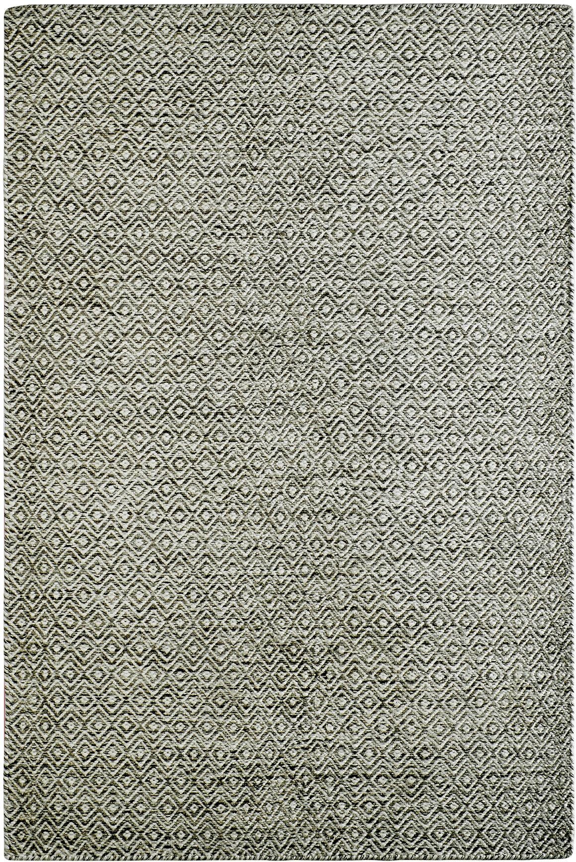Obsession Wollteppich "My Jaipur 334" rechteckig 14 mm Höhe Handweb Teppich, Rauten Muster, reine Wolle, handgewebt
