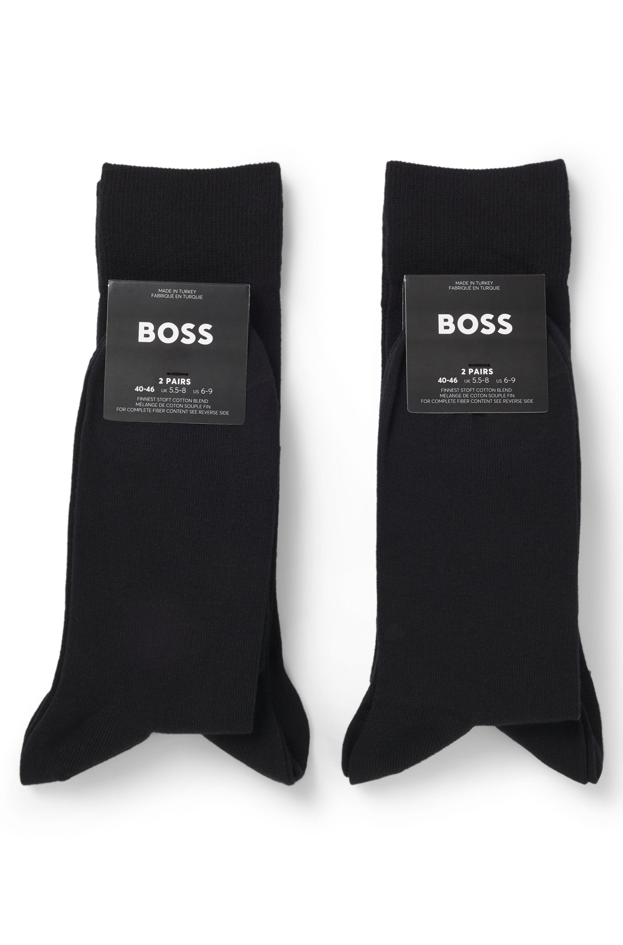 BOSS Chaussettes »4PRSGiftset IconicCC« Neuheit, verstärkte Zehen- und Fersenpartie