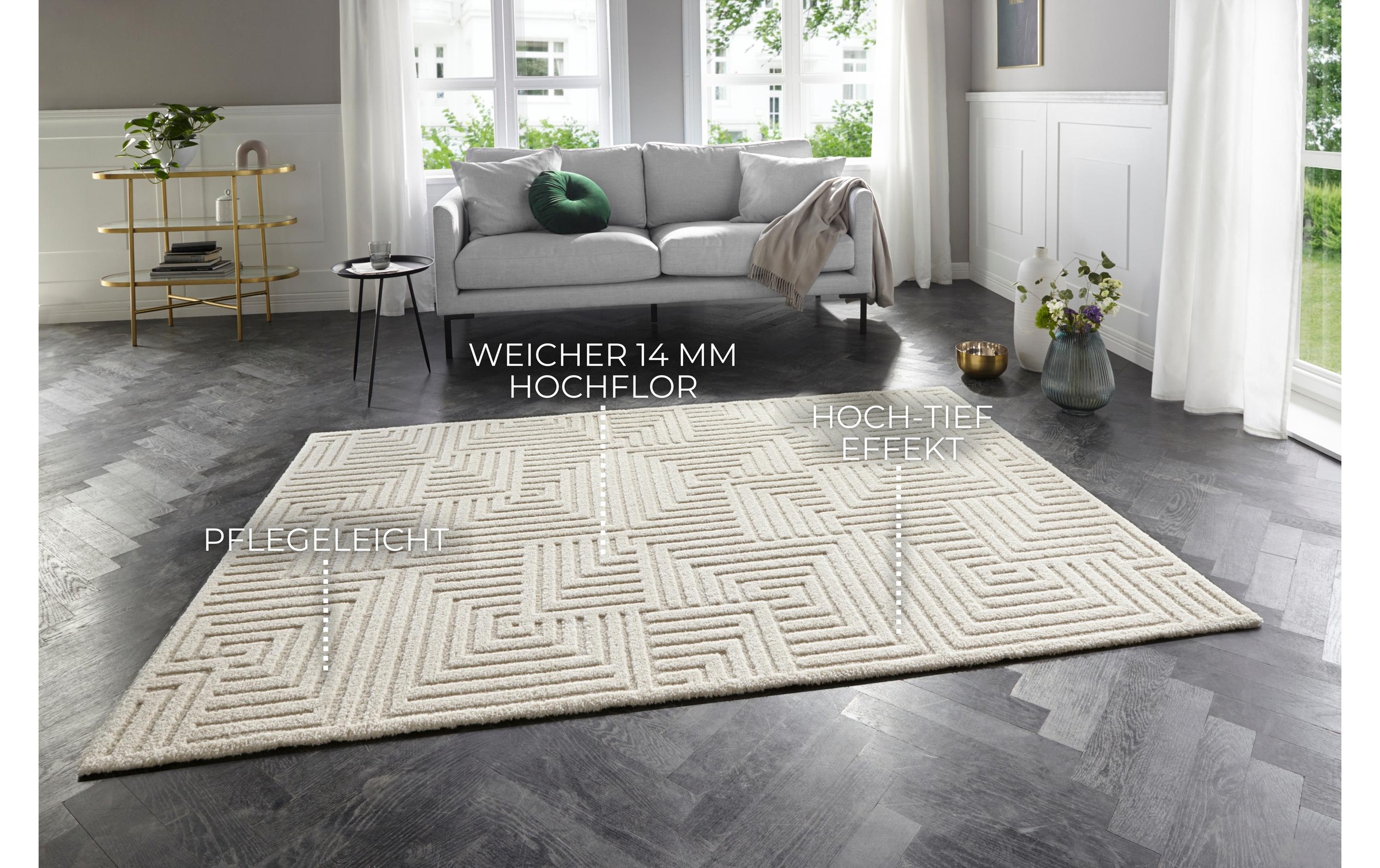 ELLE DECORATION Teppich »Manipu 120 cm x 170 cm«