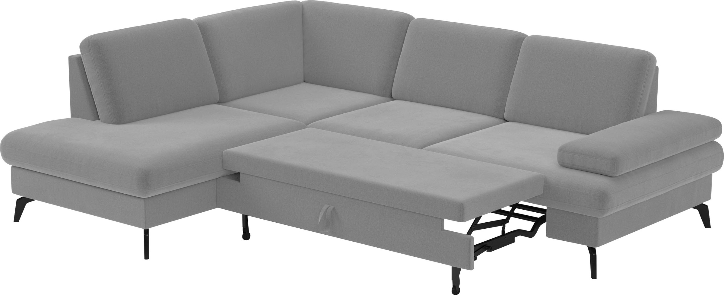 sit&more Ecksofa »Morris L-Form, inkl. Sitztiefenverstellung«, wahlweise mit Armteilverstellung, Bettfunktion & Bettkasten