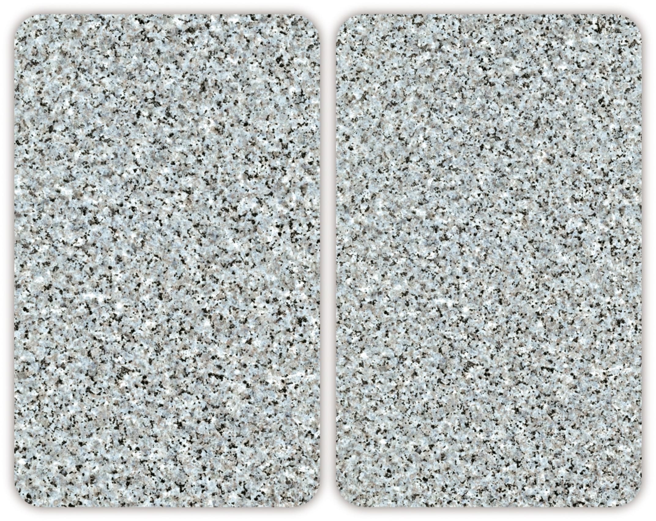 WENKO Herd-Abdeckplatte »Universal Modell Granit«, (Set, 2 tlg.), Herdabdeckung für alle Herdarten, kratzfest, mit rutschfesten Füssen