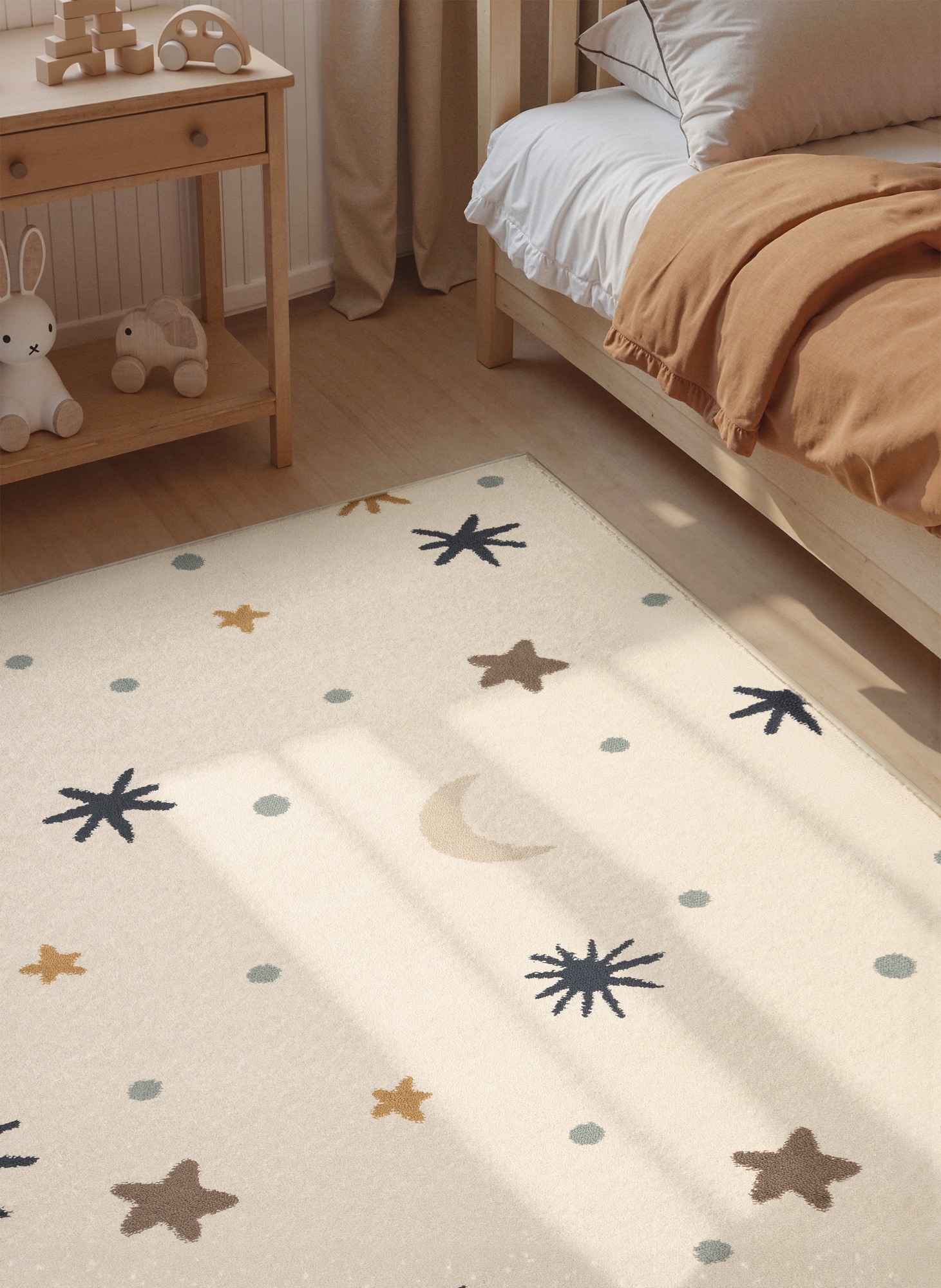 HANSE Home Kinderteppich »Moony« rechteckig 10 mm Höhe Pflegeleicht, Weich, Kinderzimmer, Spielteppich, Spielunterlage