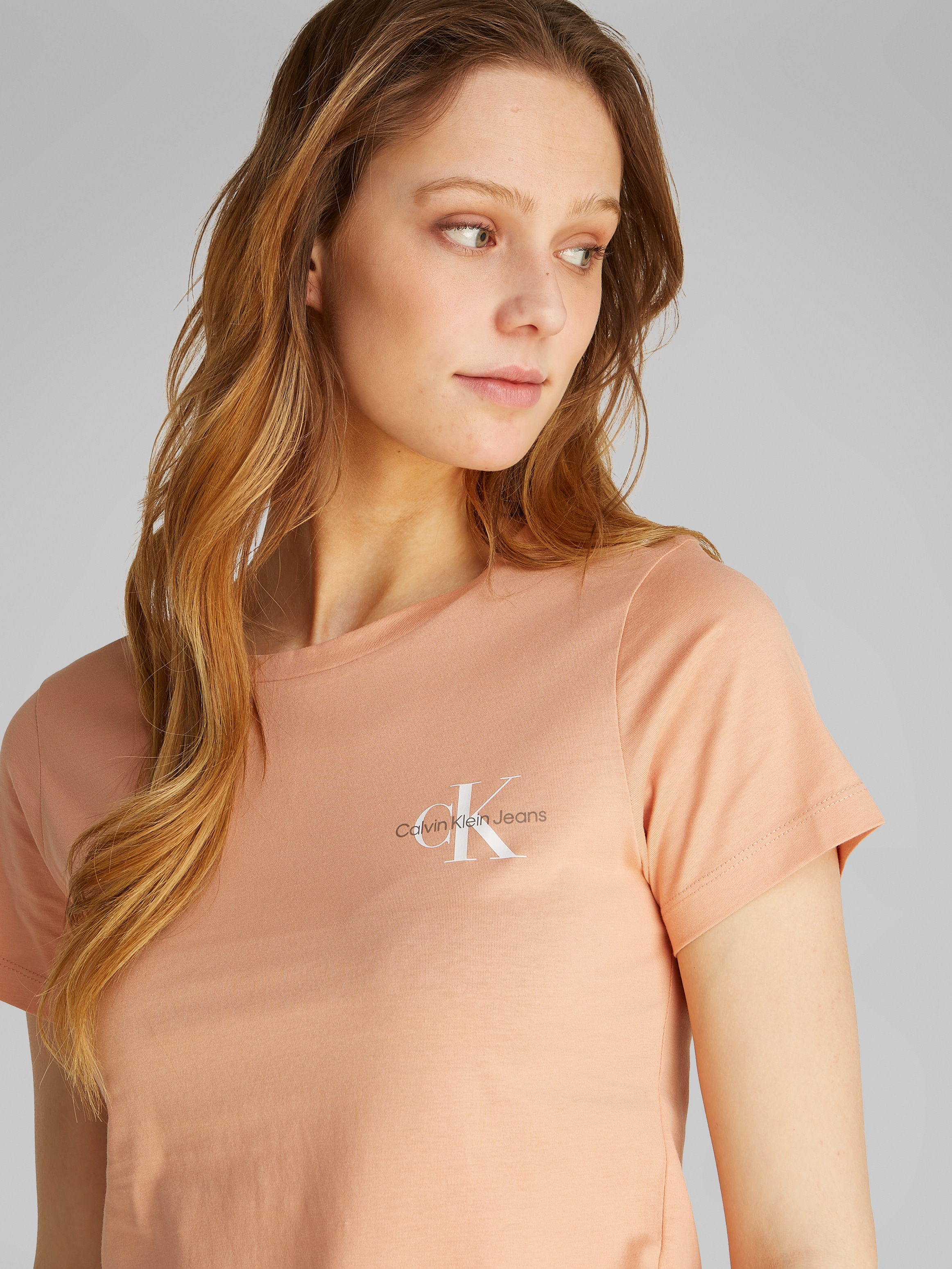 Calvin Klein Jeans T-Shirt »2-PACK MONOLOGO SLIM TEE«, (Packung, 2er-Pack), mit Logodruck
