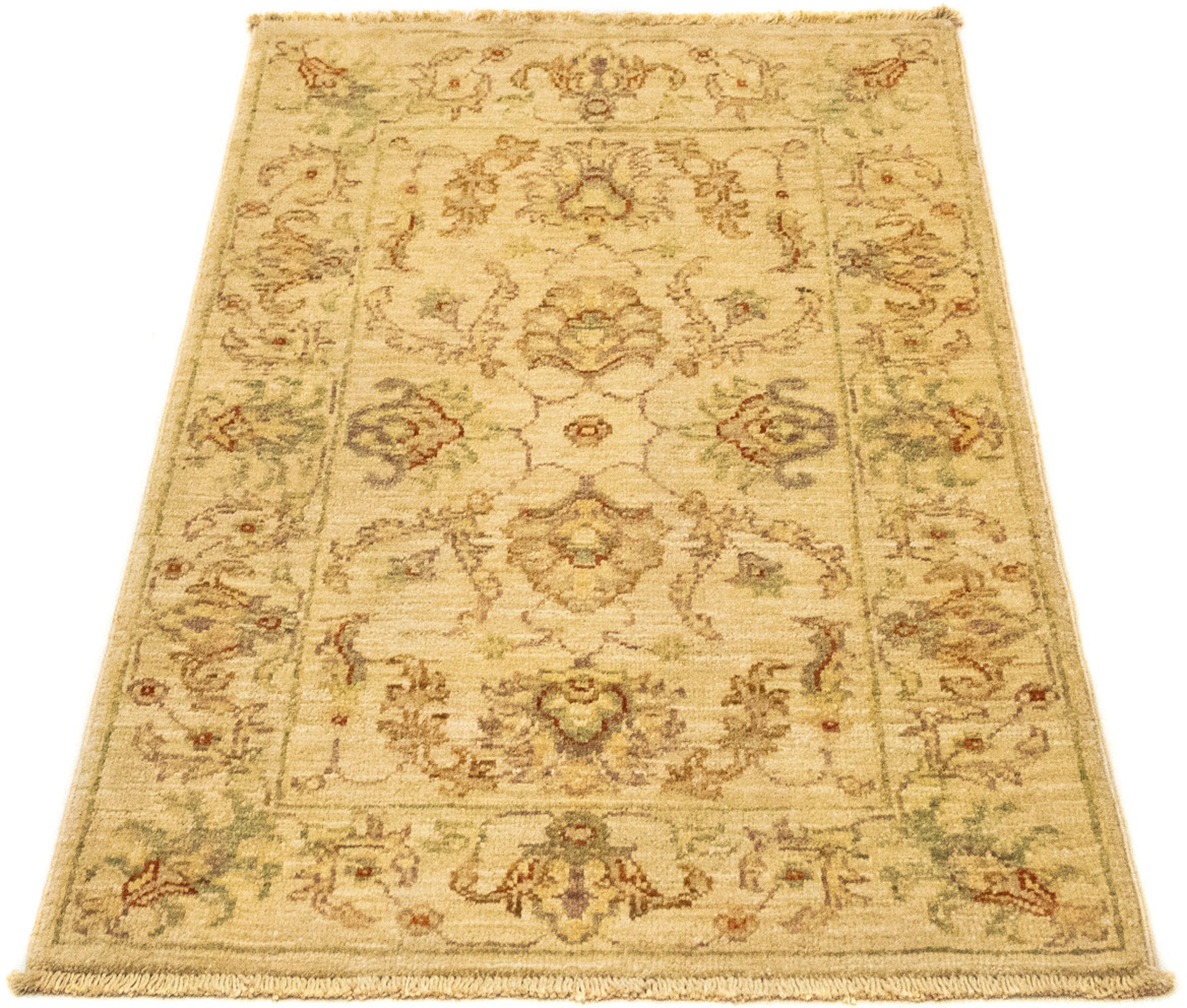 Image of morgenland Orientteppich »Ziegler - 90 x 58 cm - beige«, rechteckig, 6 mm Höhe, Wohnzimmer, Handgeknüpft, Einzelstück mit Zertifikat bei Ackermann Versand Schweiz