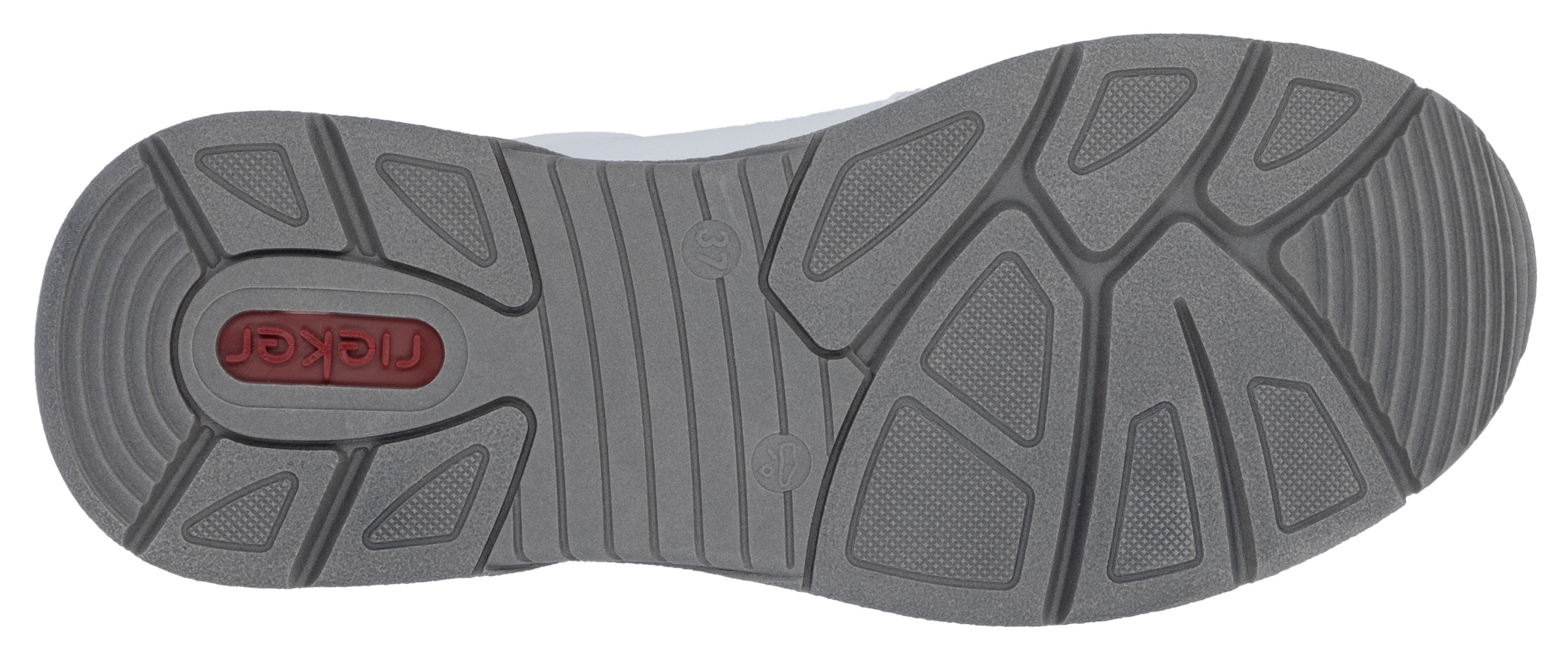 Rieker Sneaker, mit seitlichem Reissverschluss, Freizeitschuh, Halbschuh, Schnürschuh