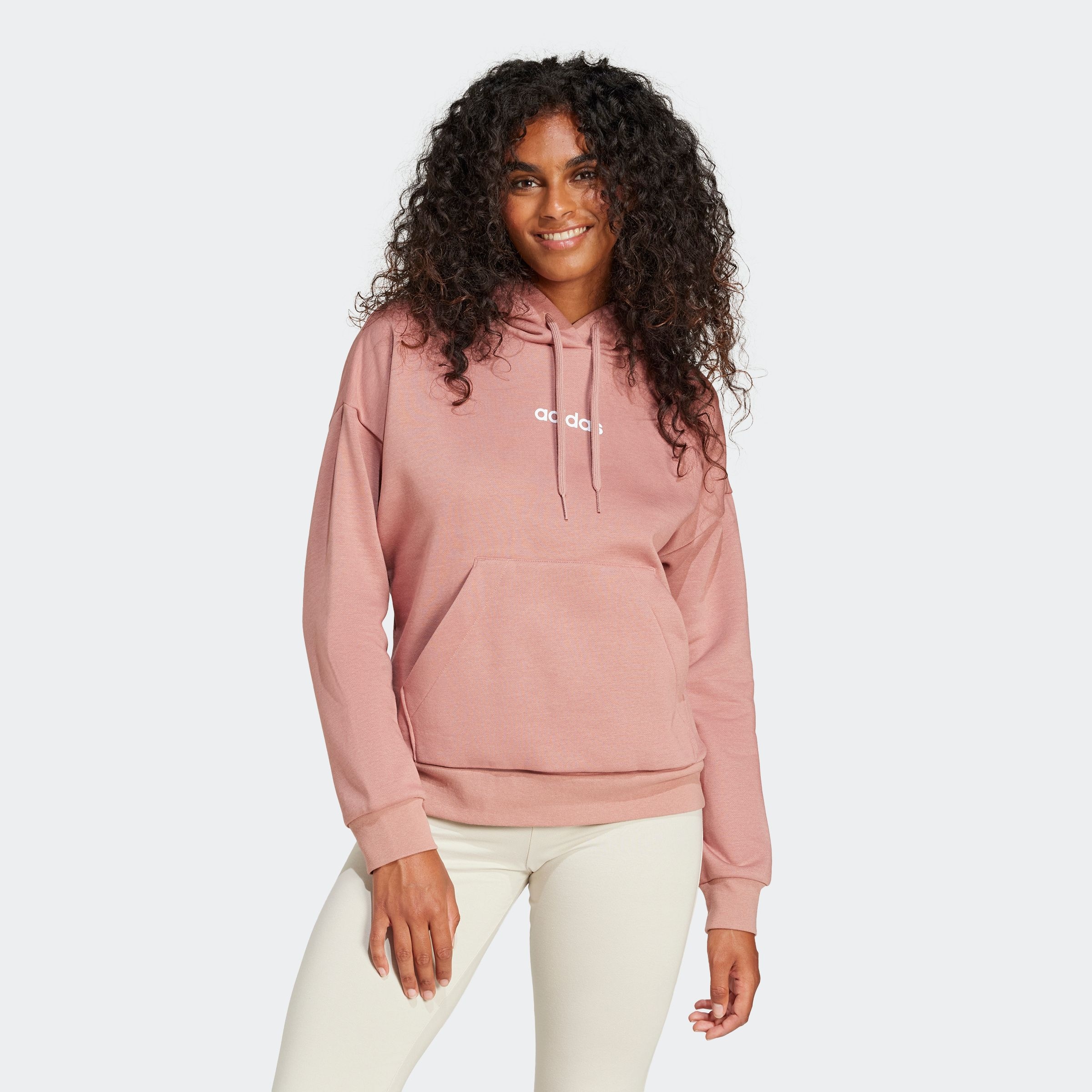 Image of adidas Sportswear Kapuzensweatshirt "ESSENTIALS LINEAR HOODIE", für sportliche Aktivitäten und Alltag, lockere Passform
