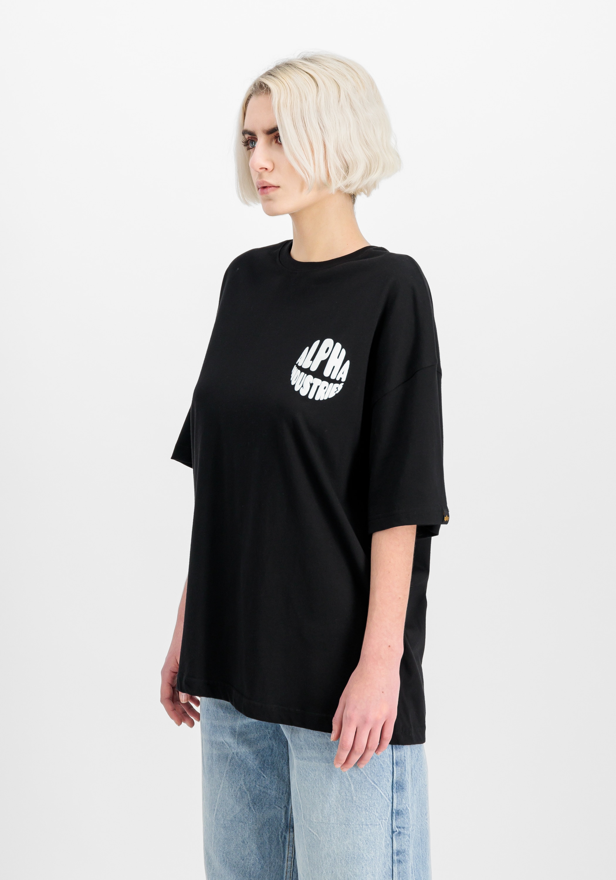 Image of Alpha Industries T-Shirt "Logo Backprint T-Shirt W"