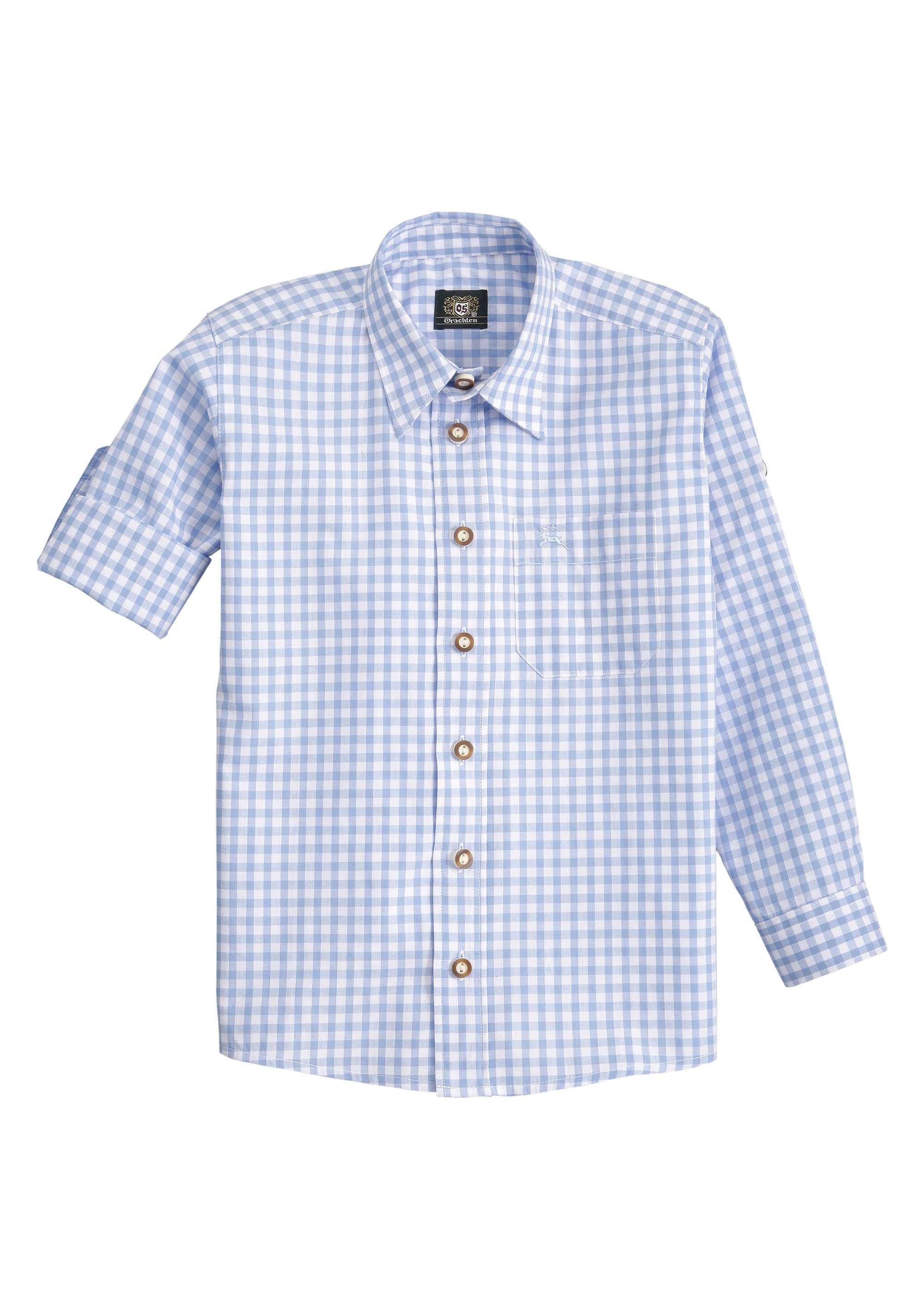 Image of OS-Trachten Trachtenhemd, Kinder mit Krempelärmel bei Ackermann Versand Schweiz