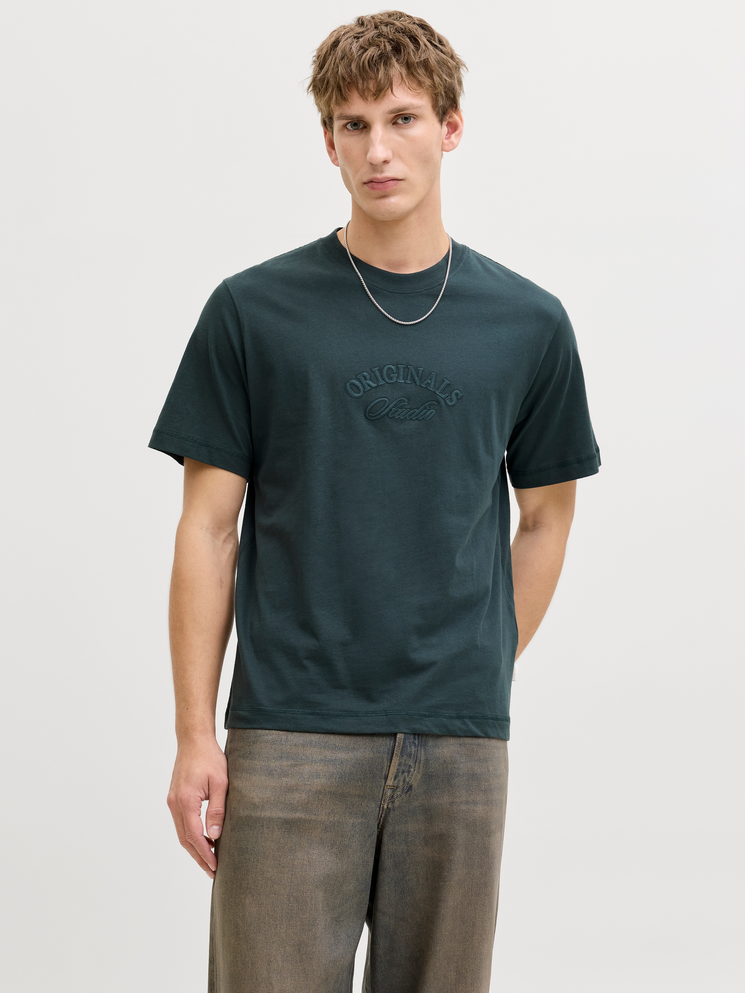 Image of Jack & Jones T-Shirt "JORBLEECKER BRANDING TEE SS CN"