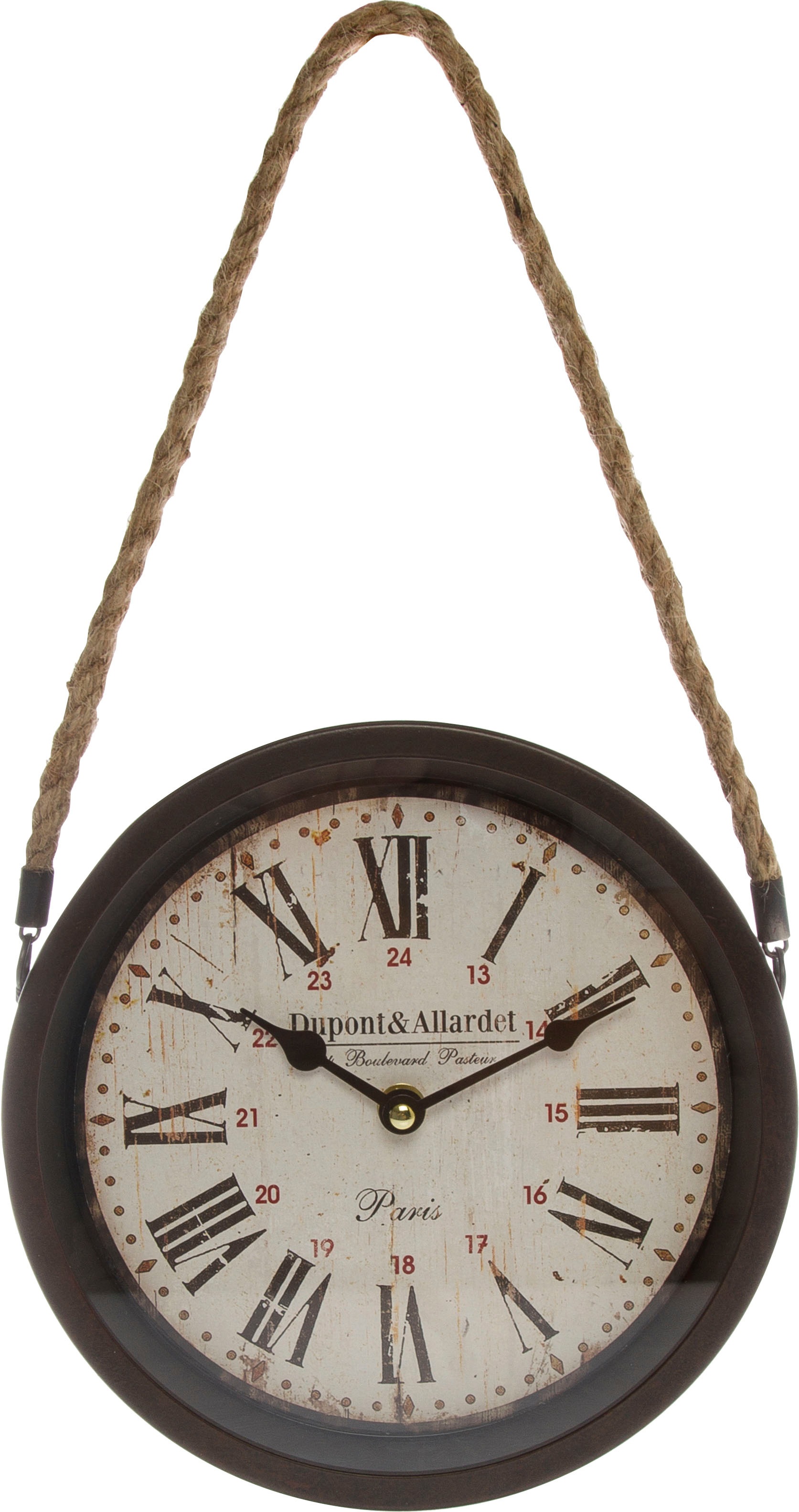 Image of Myflair Möbel & Accessoires Wanduhr »"Wiegand"«, rund, römische Ziffern, Shabby Optik, dekorativ in Küche & Wohnzimmer bei Ackermann Versand Schweiz